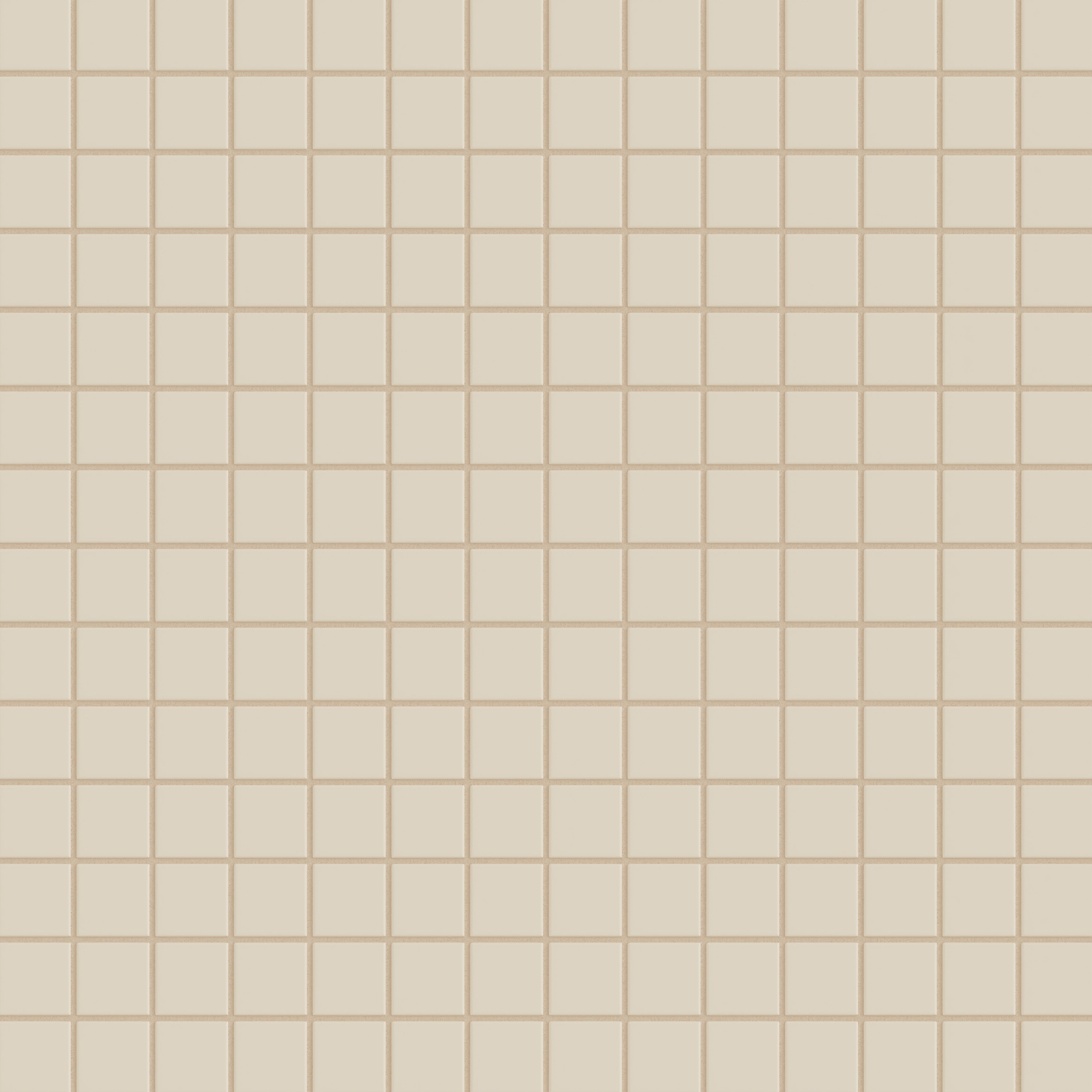 2x2 Straight Set Sheeted Original Ceramic Mosaic Tile in Ivory Matte