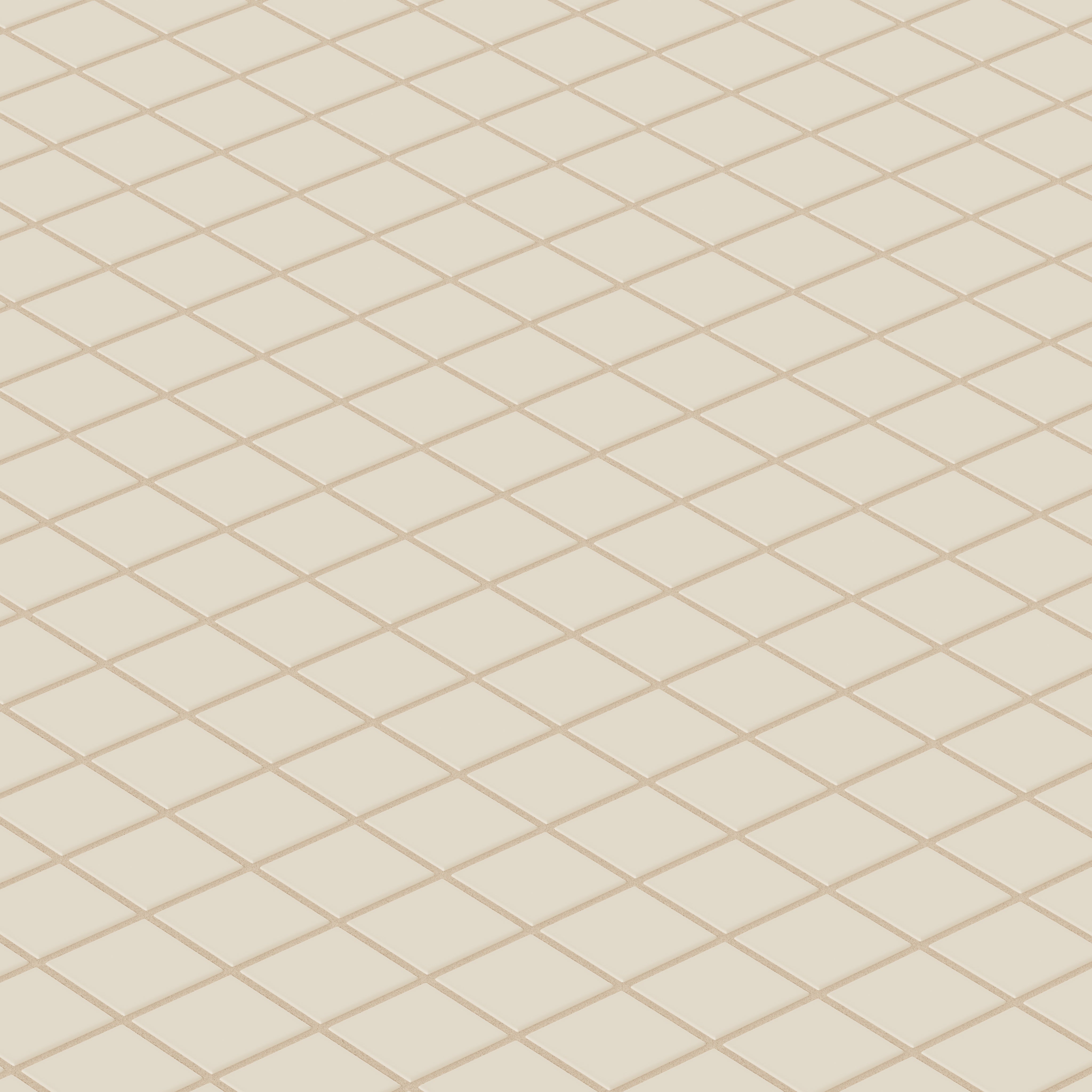 2x2 Straight Set Sheeted Original Ceramic Mosaic Tile in Ivory Matte
