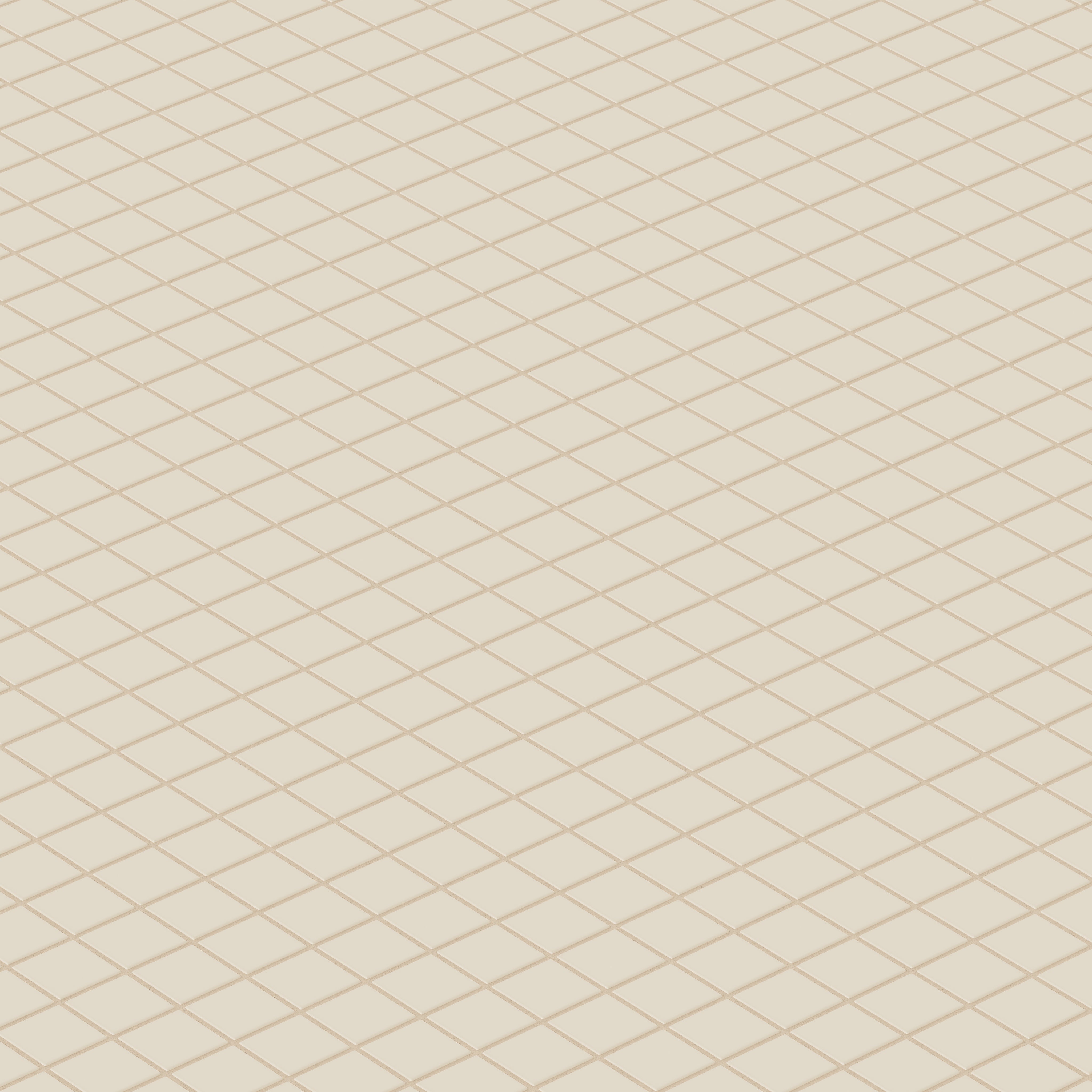 2x2 Straight Set Sheeted Original Ceramic Mosaic Tile in Ivory Matte