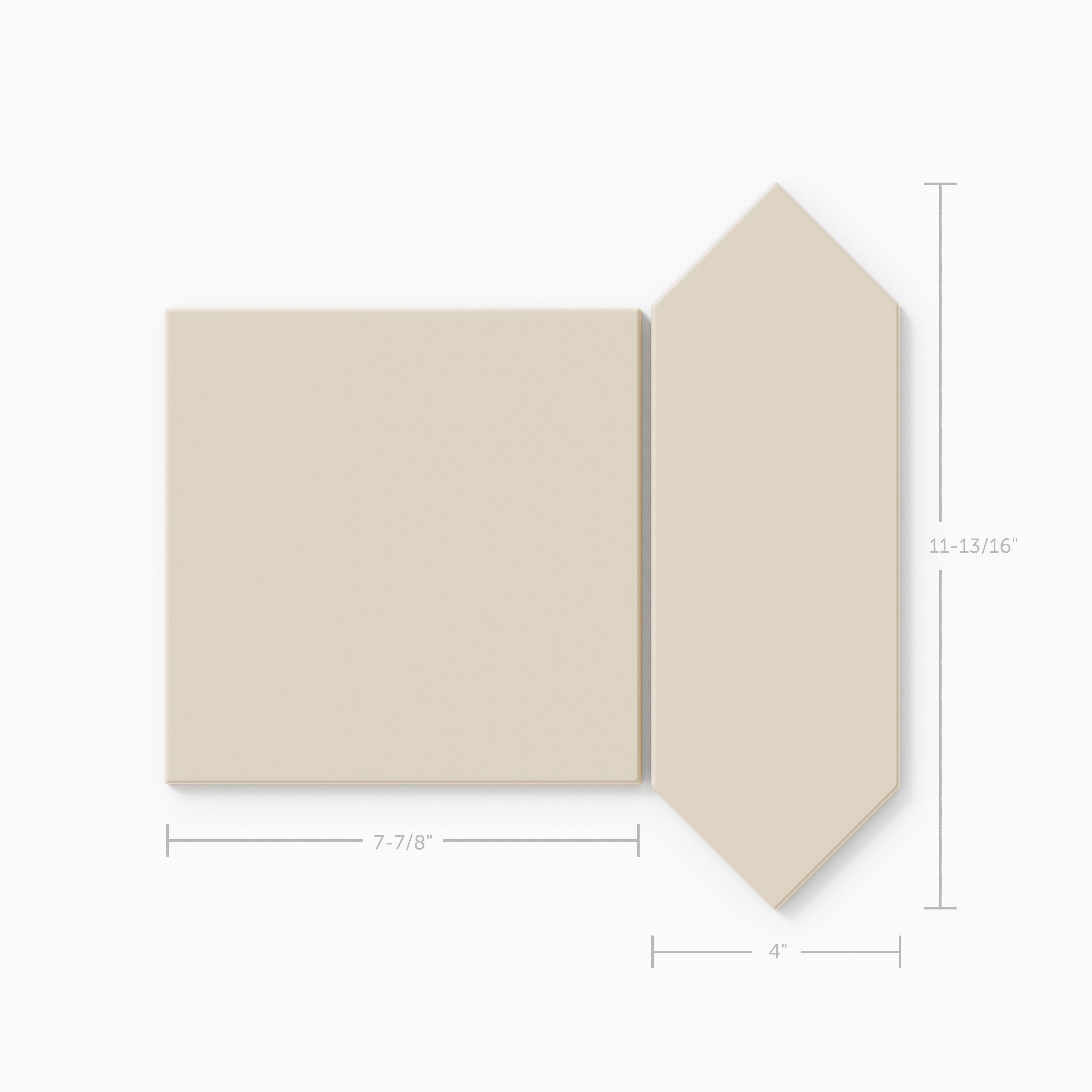 Atrium Original Ceramic Tile in Ivory Matte