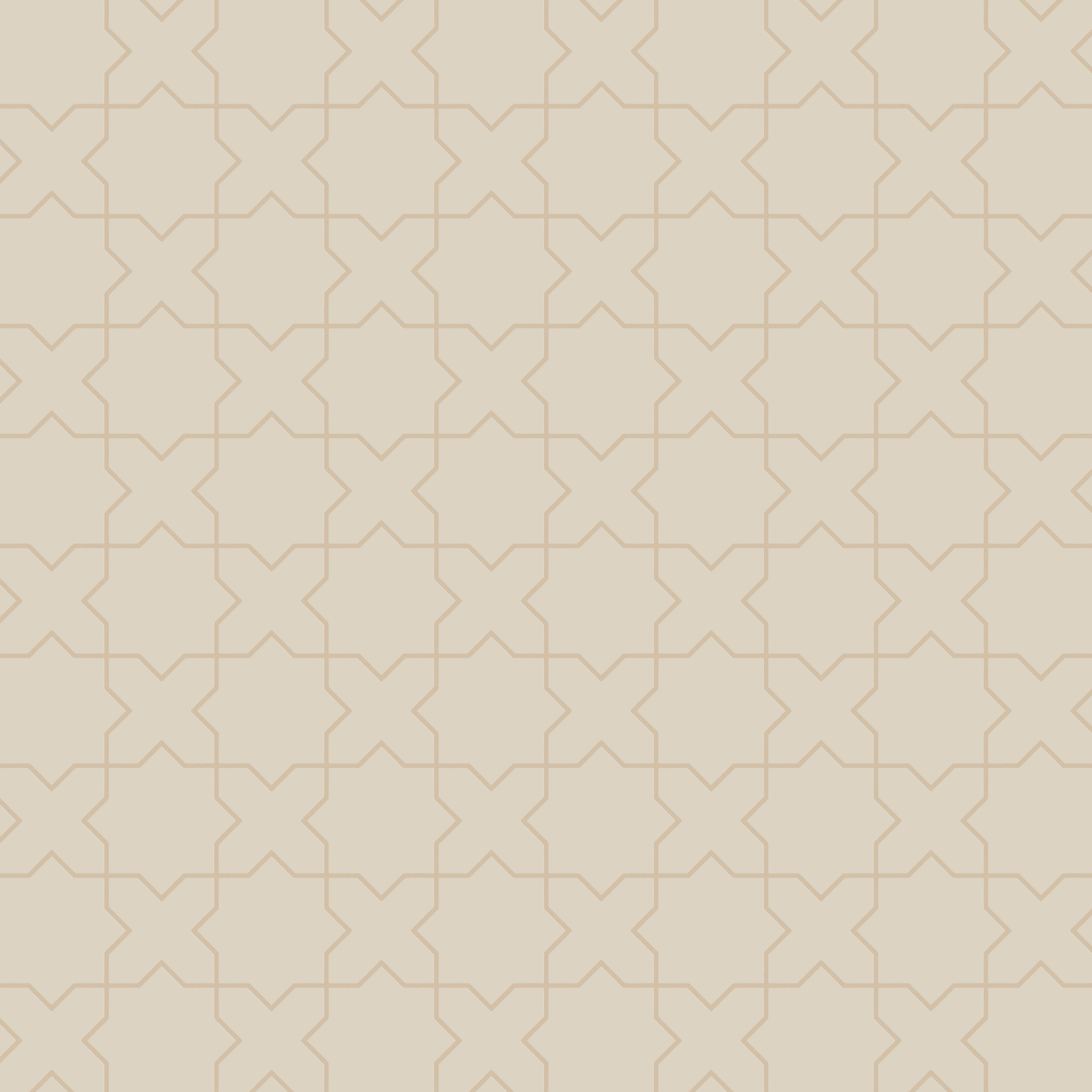 Star & Cross Original Ceramic Tile in Ivory Matte
