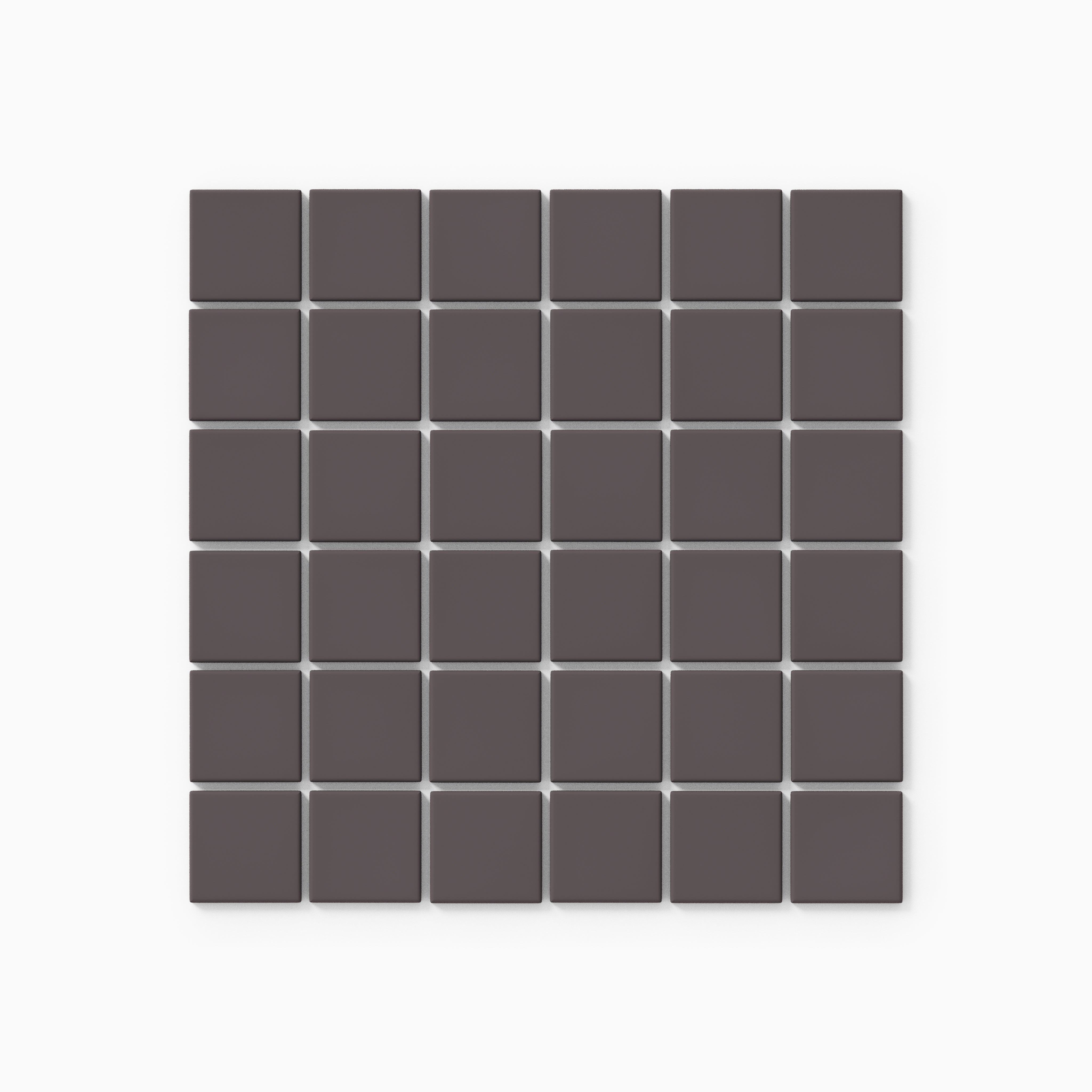 2x2 Straight Set Sheeted Original Ceramic Mosaic Tile in Kalamata Matte