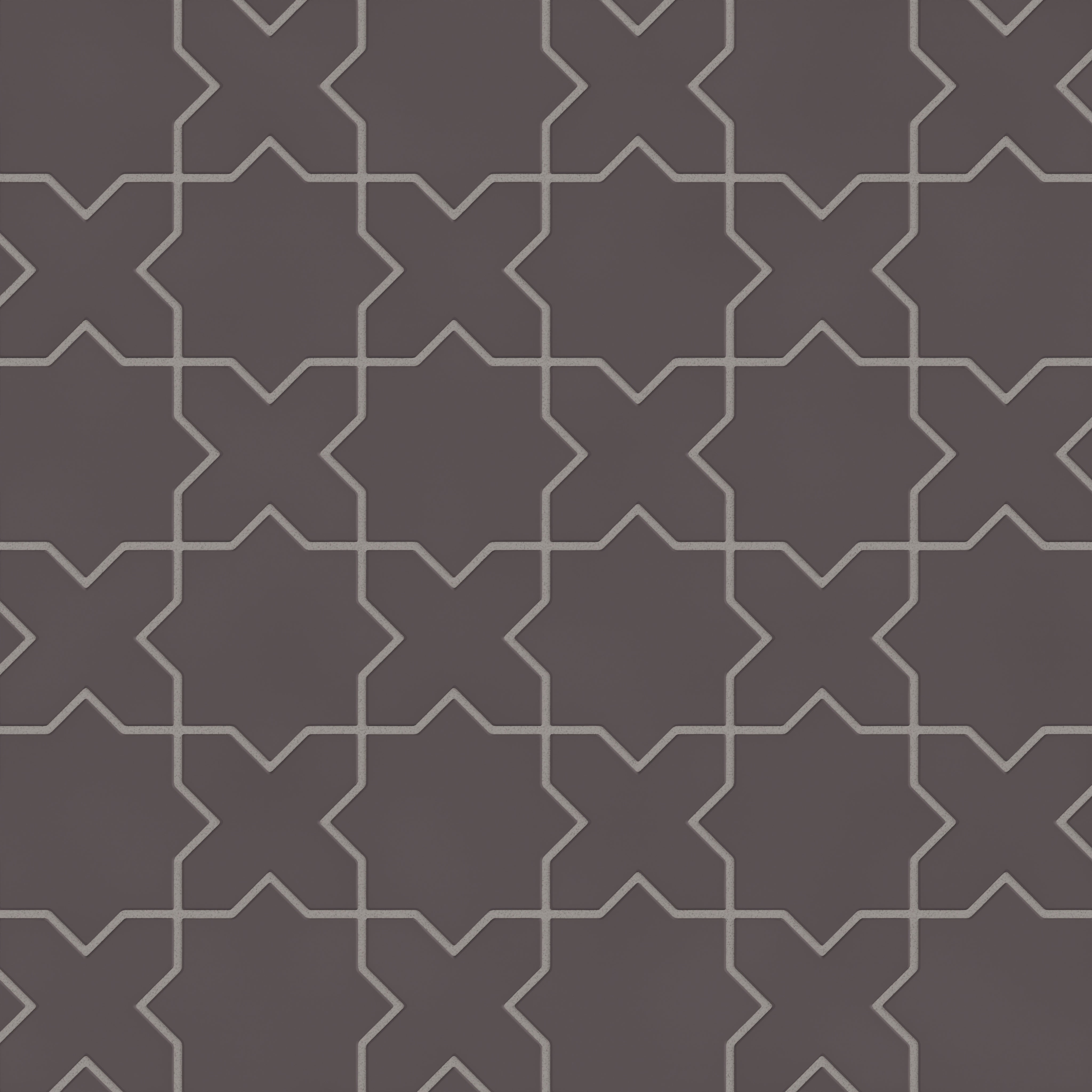 Mini Star & Cross Original Ceramic Tile in Kalamata Matte