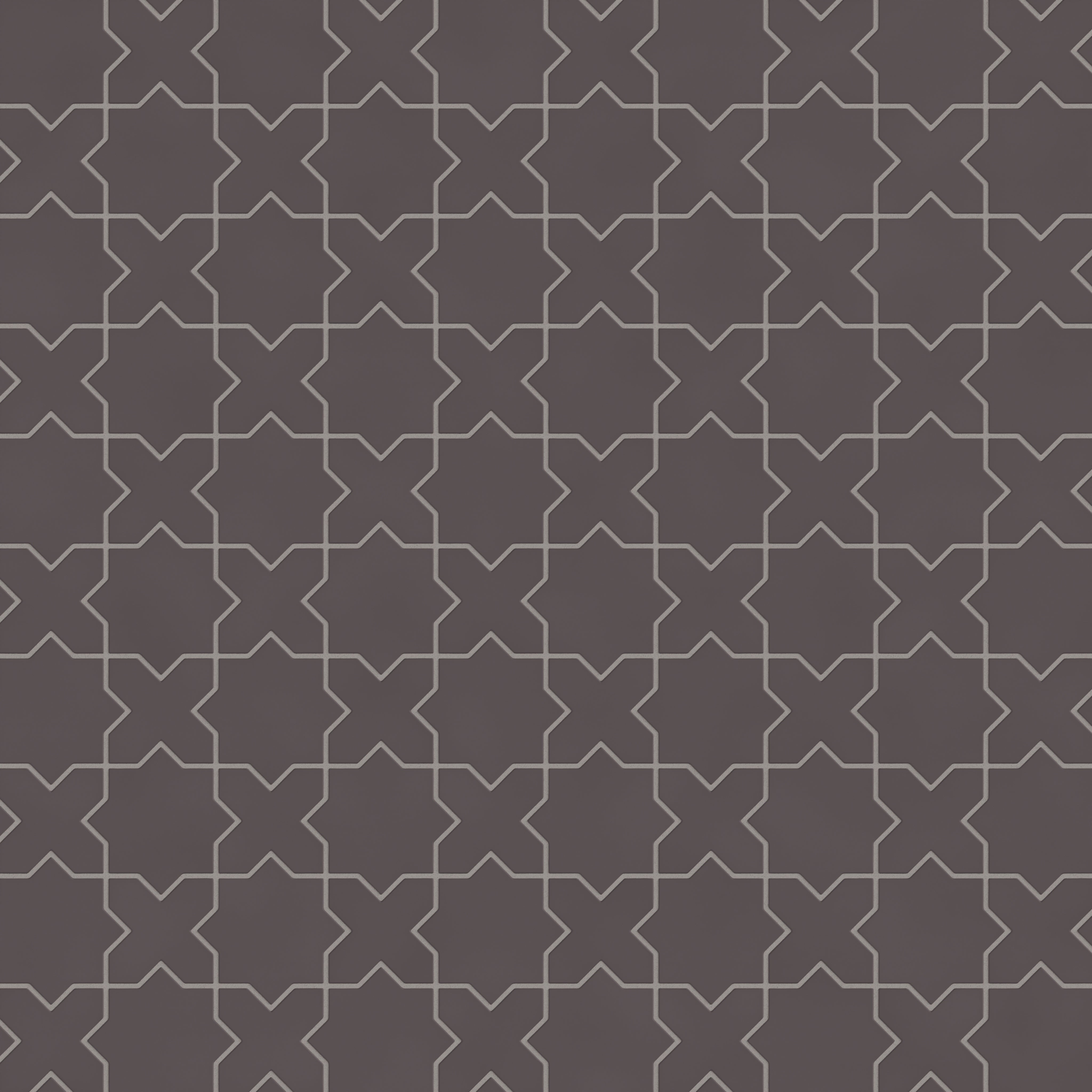 Mini Star & Cross Original Ceramic Tile in Kalamata Matte
