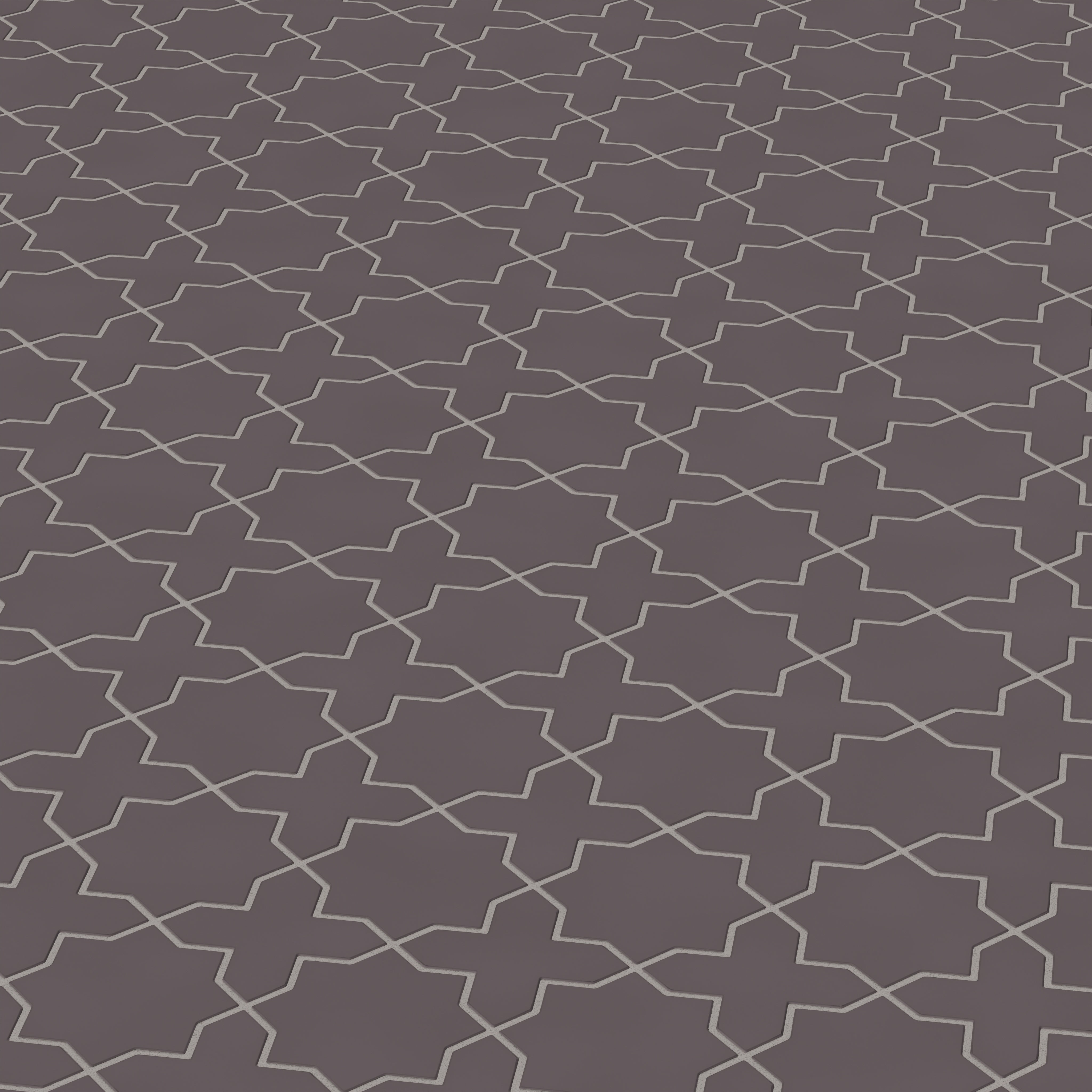 Mini Star & Cross Original Ceramic Tile in Kalamata Matte