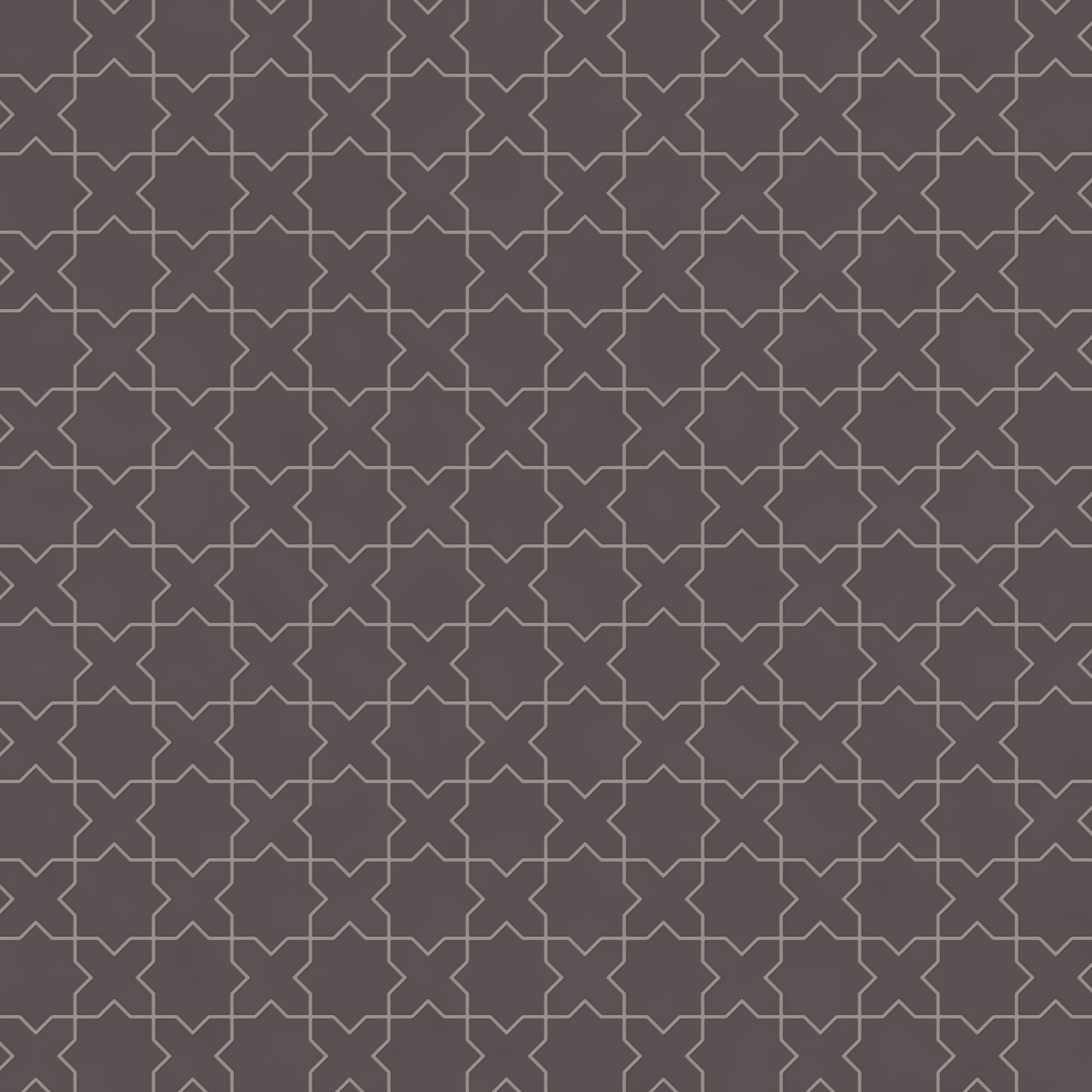 Mini Star & Cross Original Ceramic Tile in Kalamata Matte