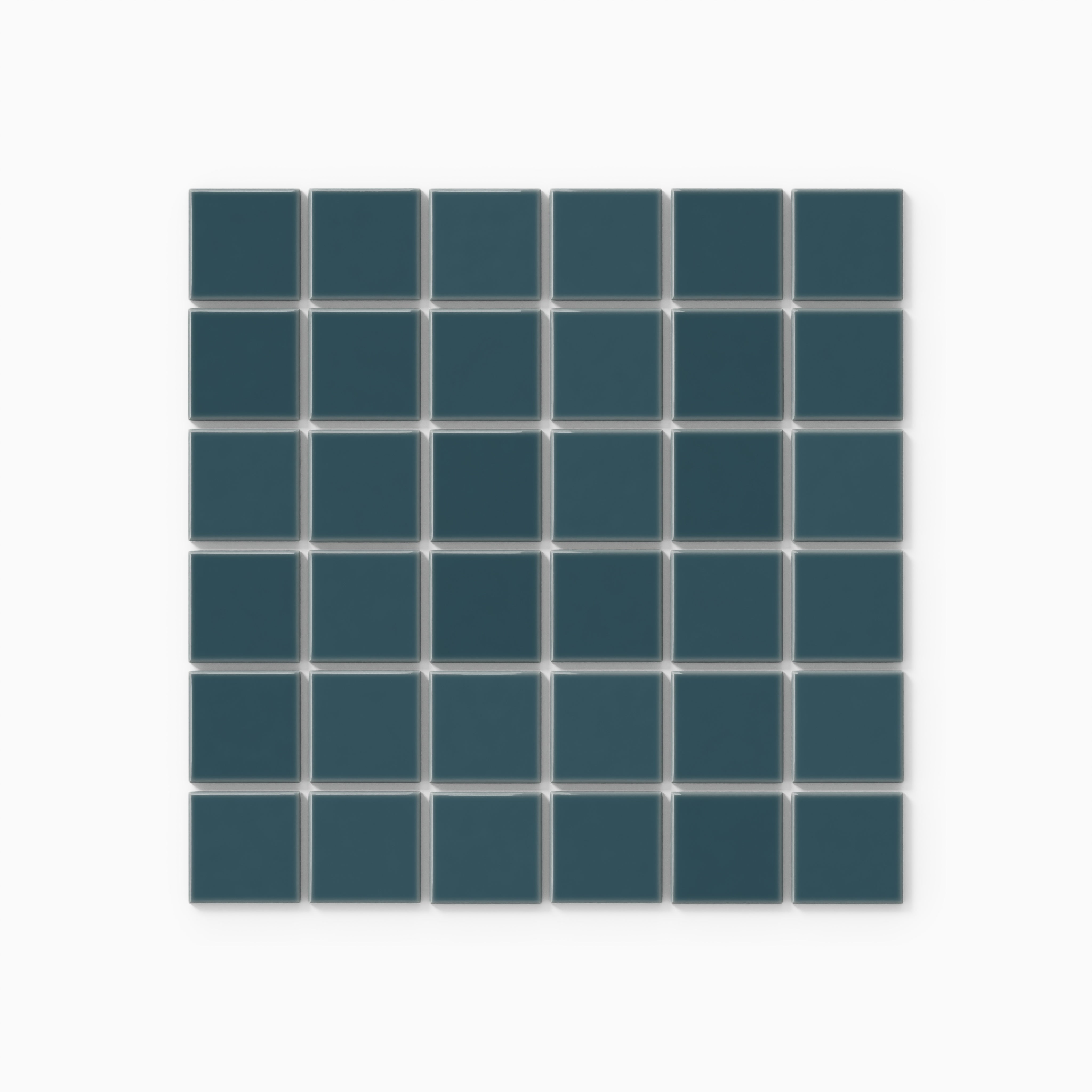 2x2 Straight Set Sheeted Natural Press Ceramic Mosaic Tile in King Tide Gloss