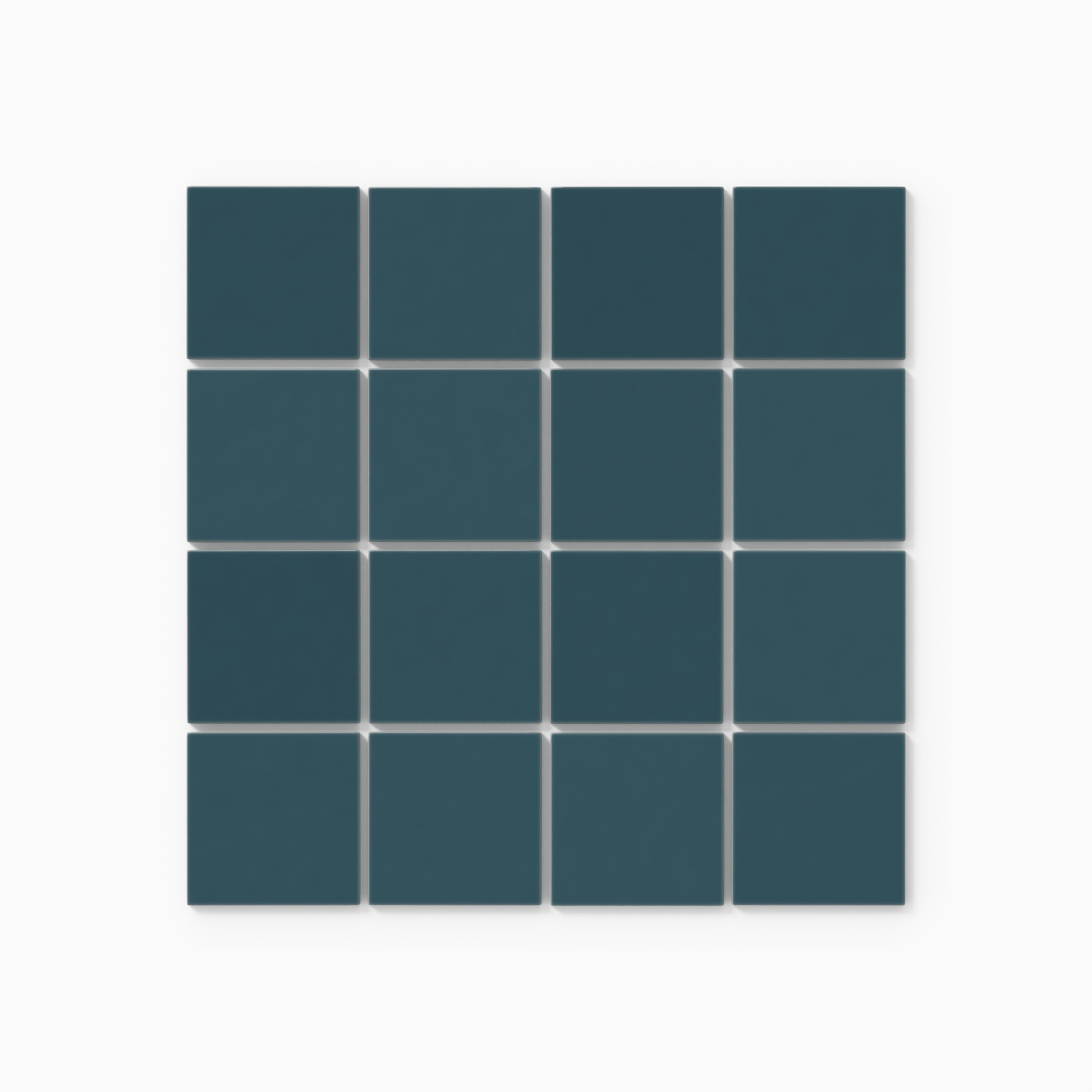 3x3 Straight Set Sheeted Natural Press Ceramic Mosaic Tile in King Tide Gloss