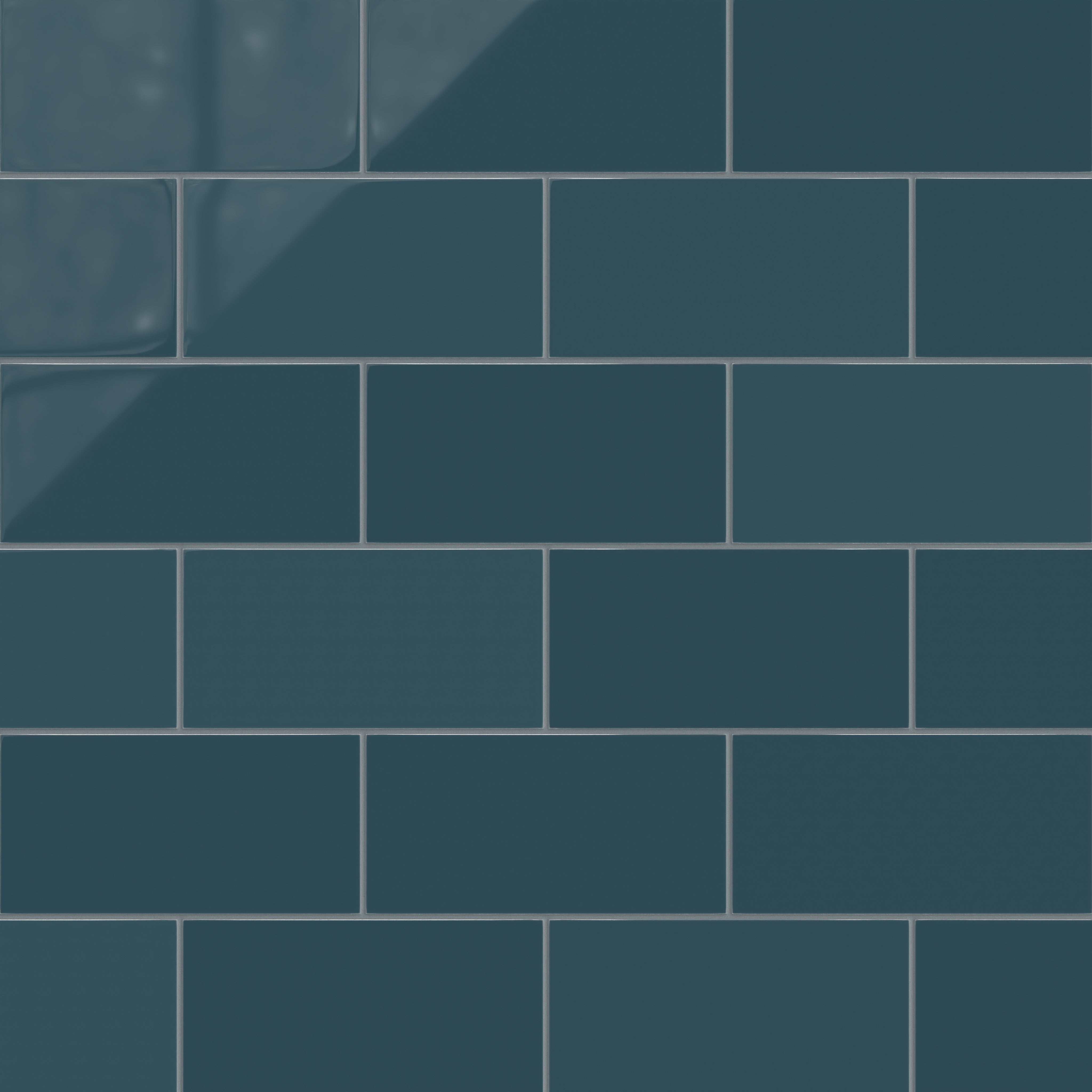 6x12 Natural Press Ceramic Tile in King Tide Gloss