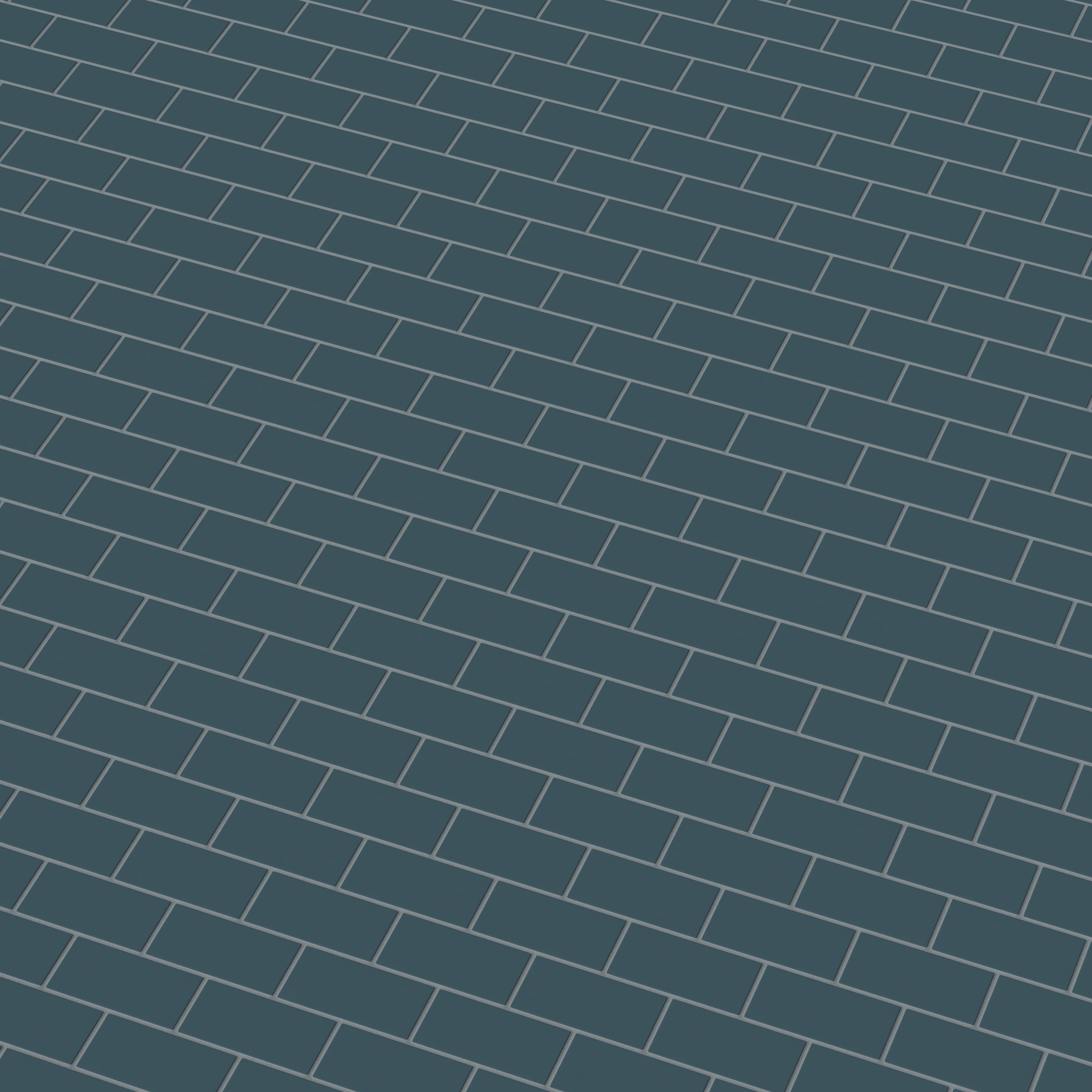 2x4 Half Offset Sheeted Natural Press Ceramic Mosaic Tile in King Tide Matte