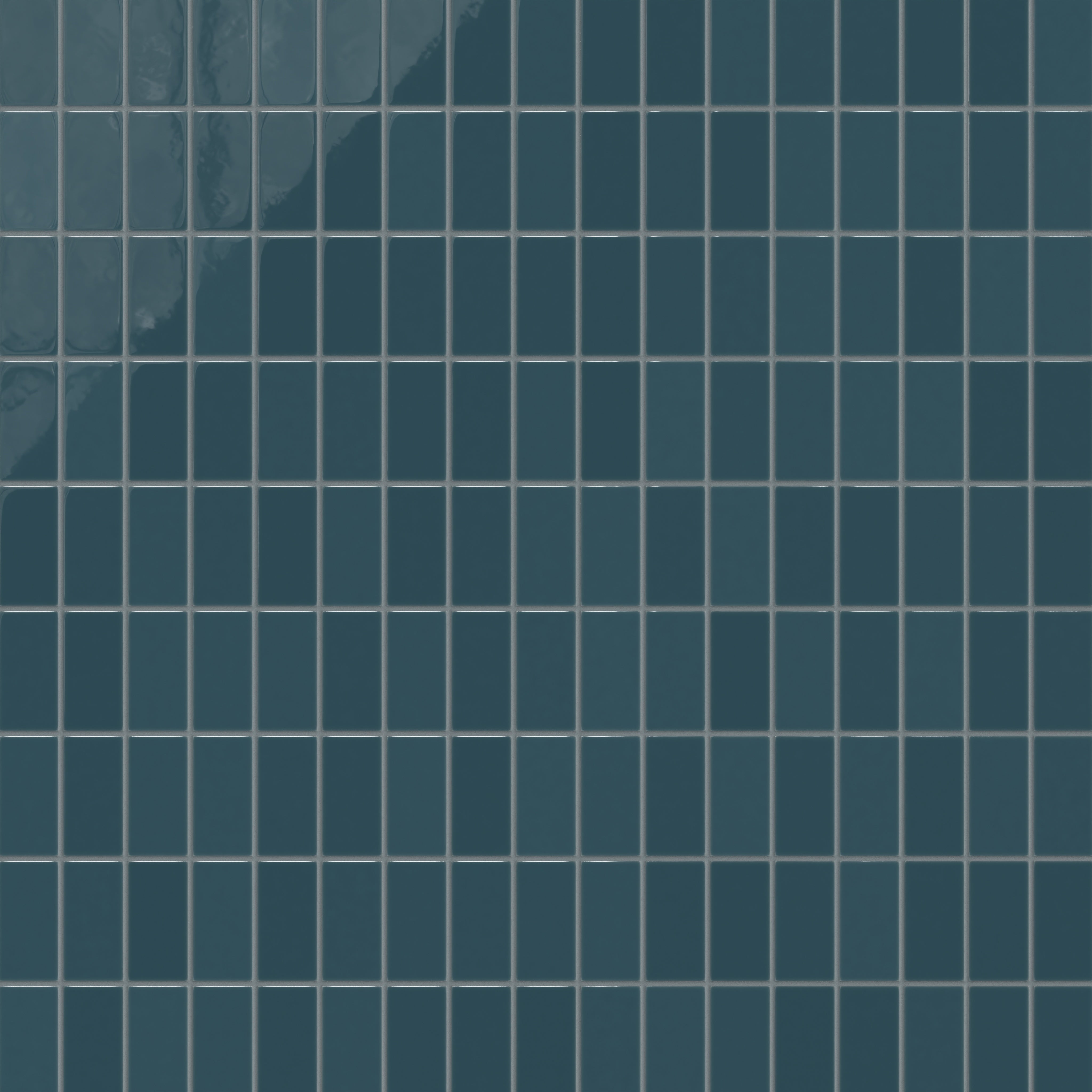 2x4 Straight Set Sheeted Natural Press Ceramic Mosaic Tile in King Tide Matte