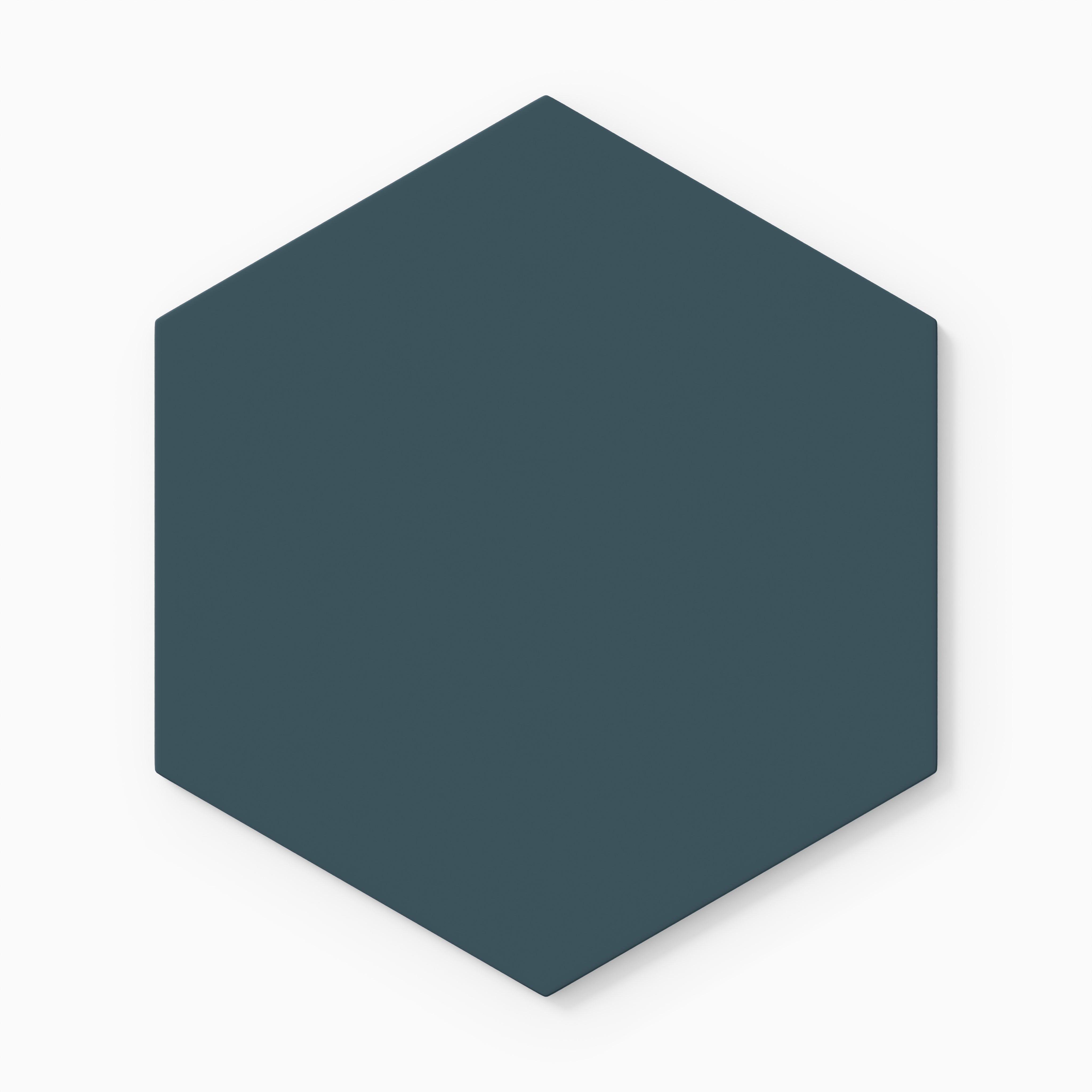 8" Hexagon Natural Press Ceramic Tile in King Tide Matte