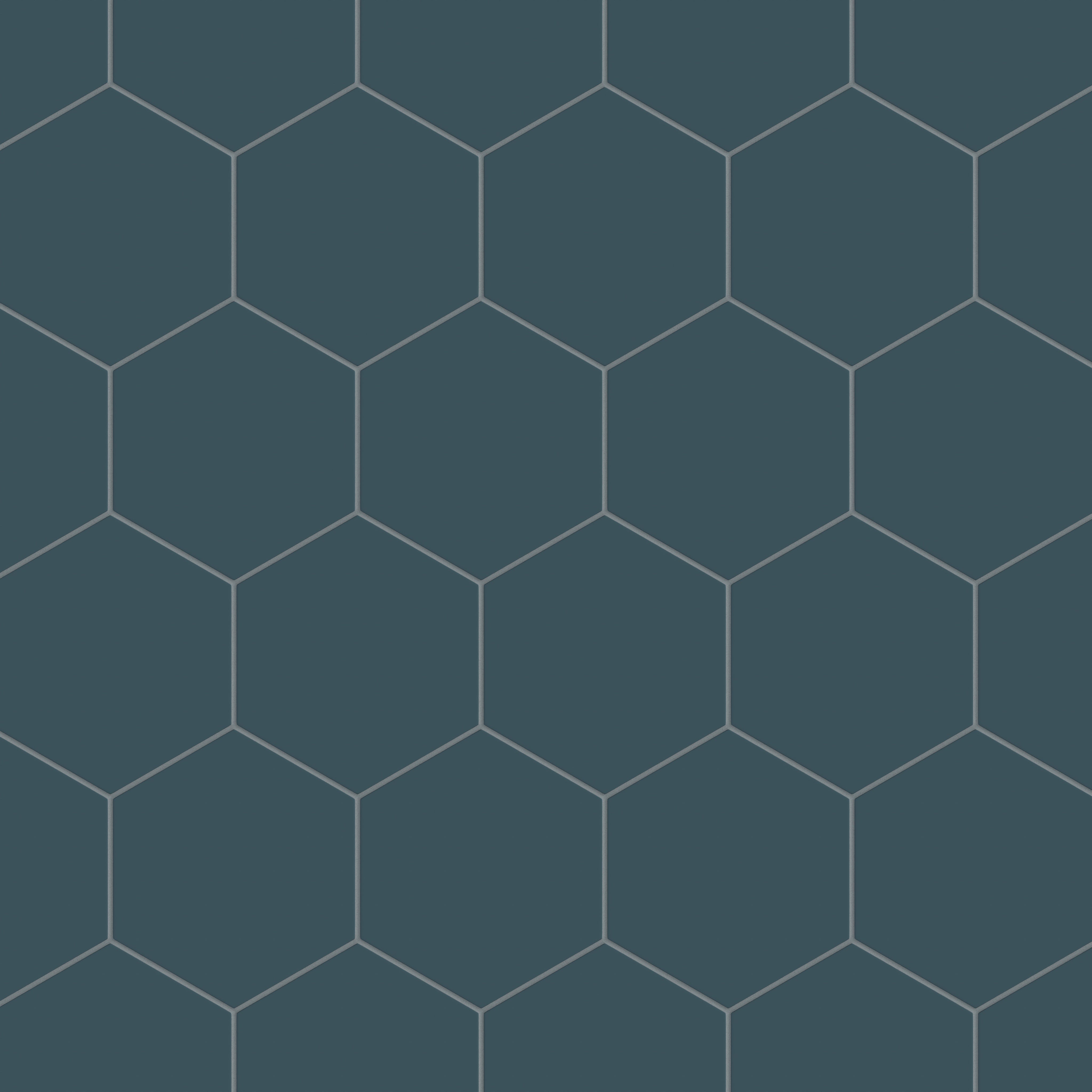 8" Hexagon Natural Press Ceramic Tile in King Tide Matte