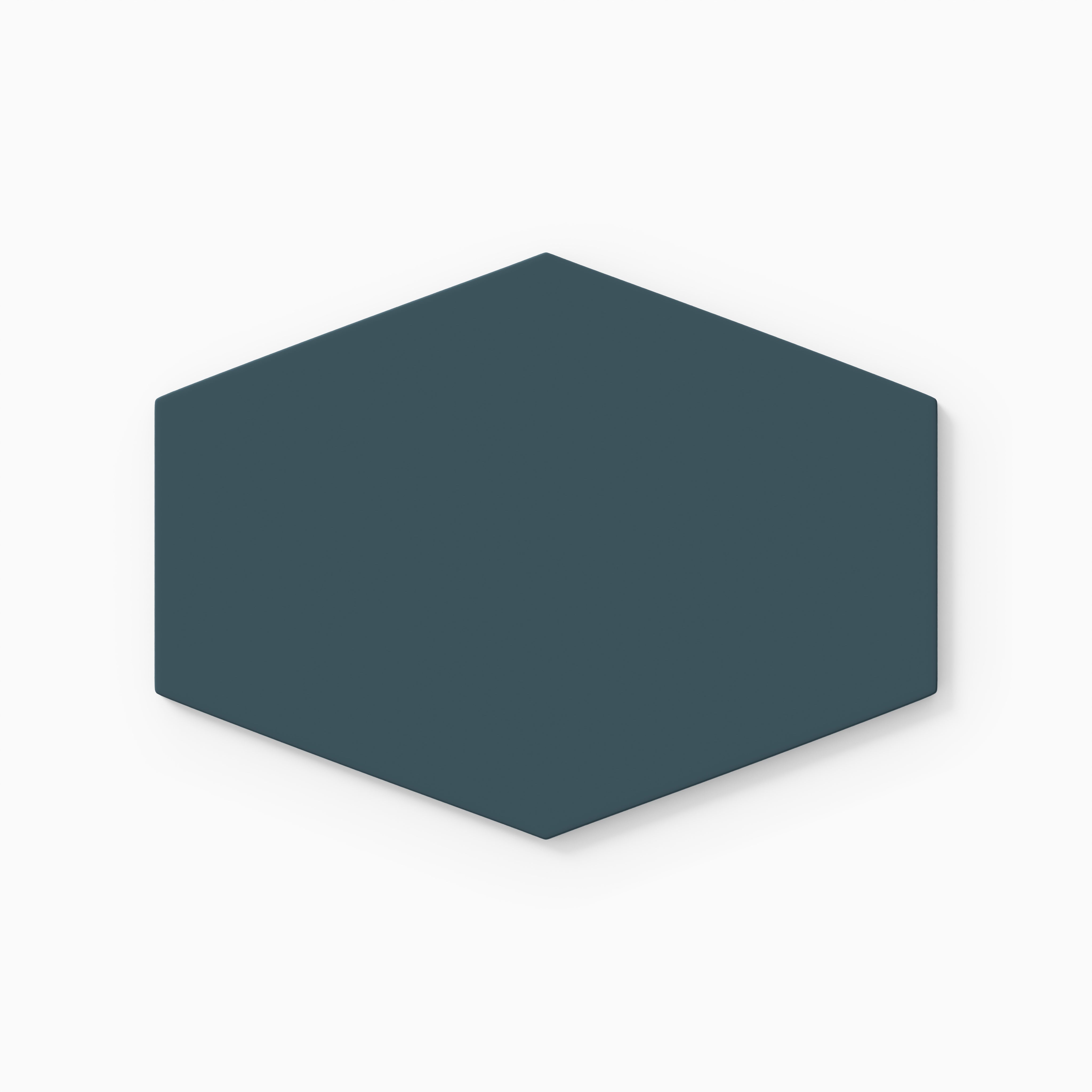 Elongated Hexagon Natural Press Ceramic Tile in King Tide Matte