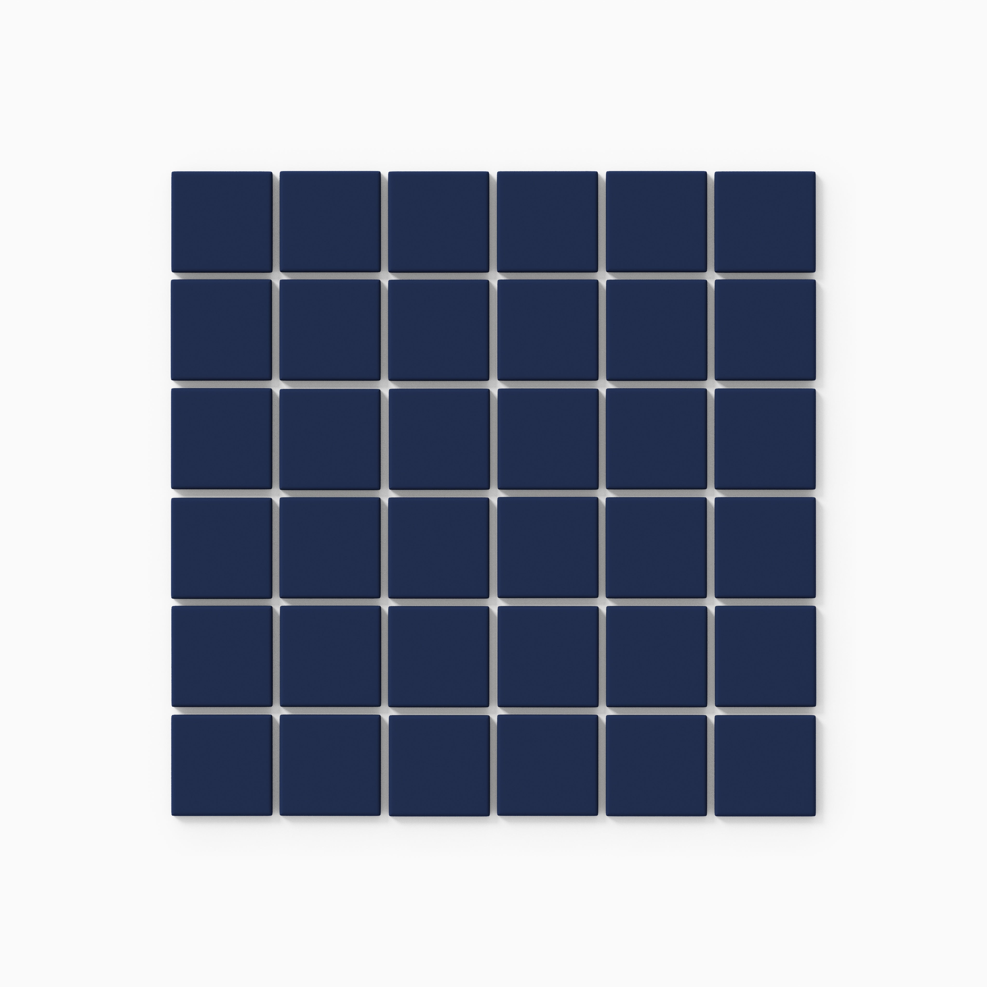 2x2 Straight Set Sheeted Original Ceramic Mosaic Tile in Lake Tahoe Matte