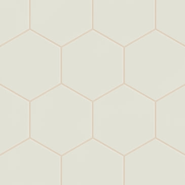 8" Hexagon Original Ceramic Tile in Limewash Matte