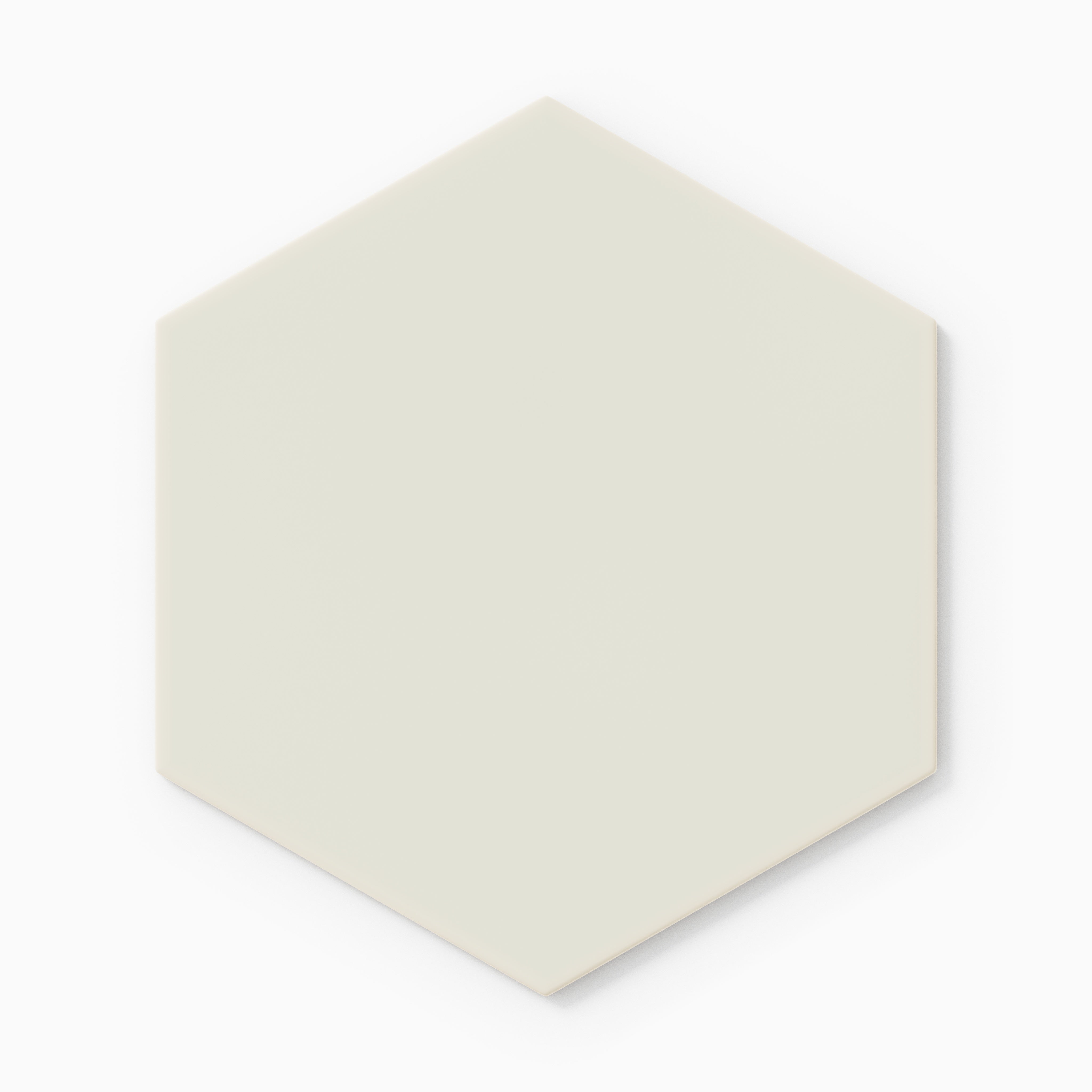 8" Hexagon Original Ceramic Tile in Limewash Matte