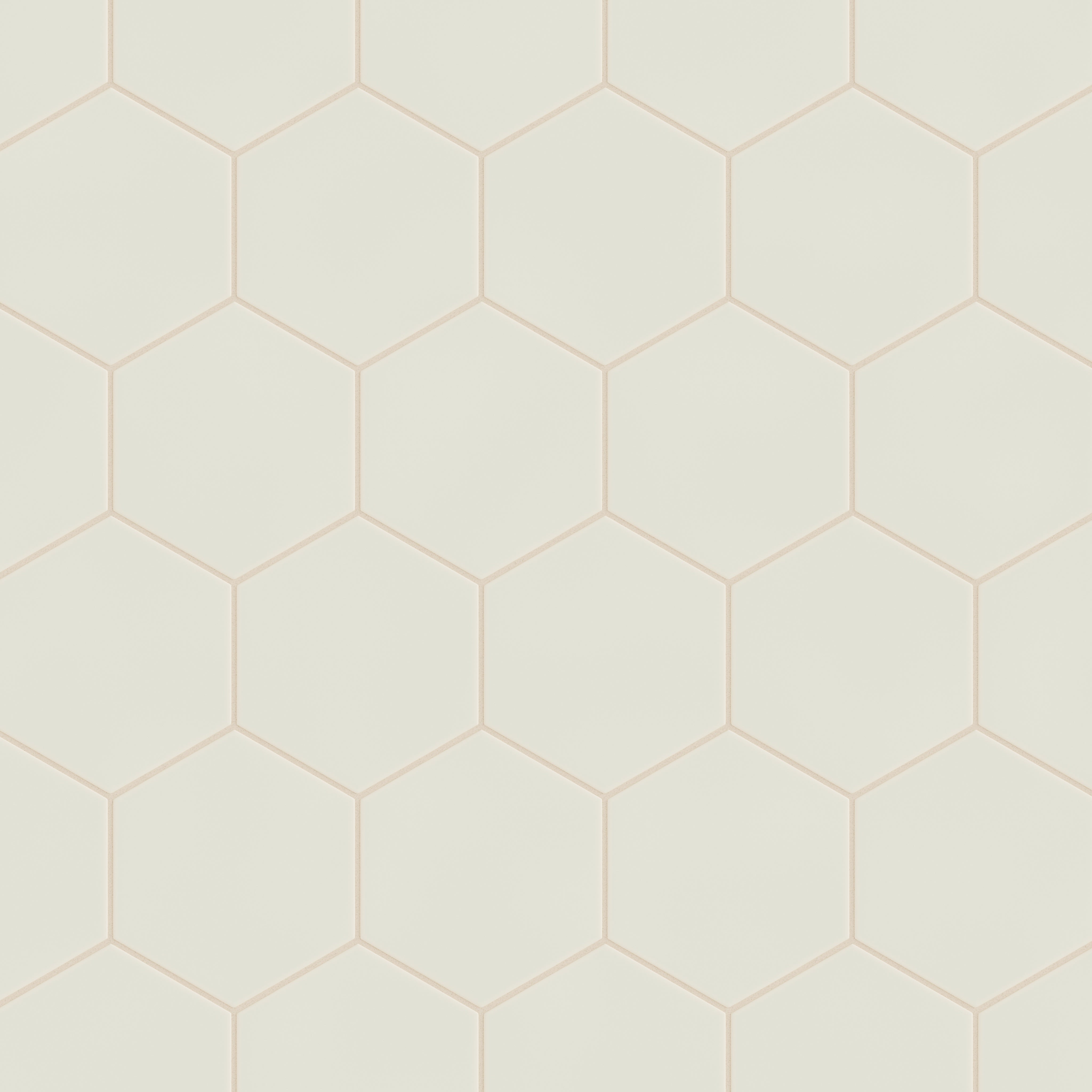 8" Hexagon Original Ceramic Tile in Limewash Matte