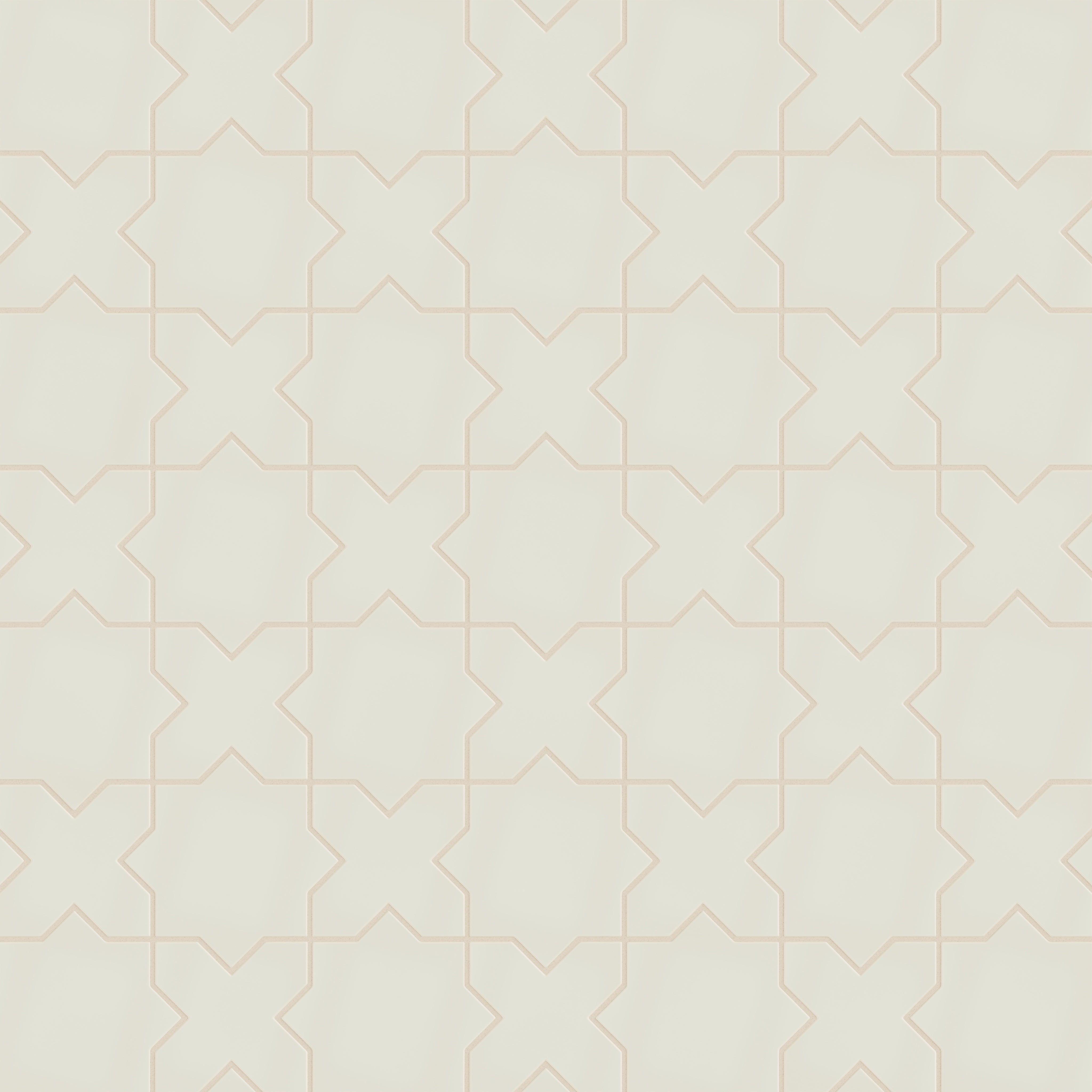 Star & Cross Original Ceramic Tile in Limewash Matte
