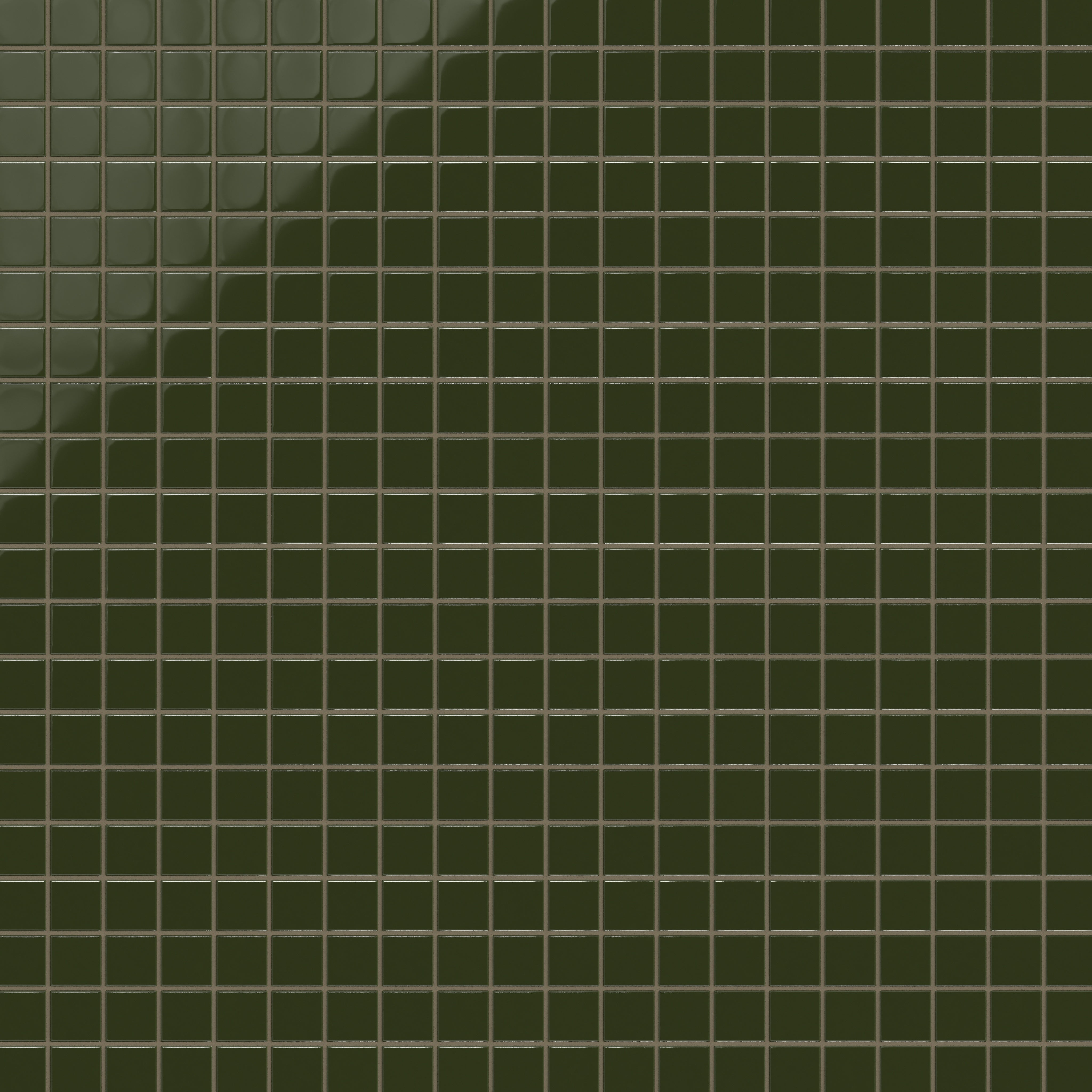 2x2 Straight Set Sheeted Original Ceramic Mosaic Tile in Lone Pine Gloss