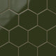 8" Hexagon Original Ceramic Tile in Lone Pine Gloss