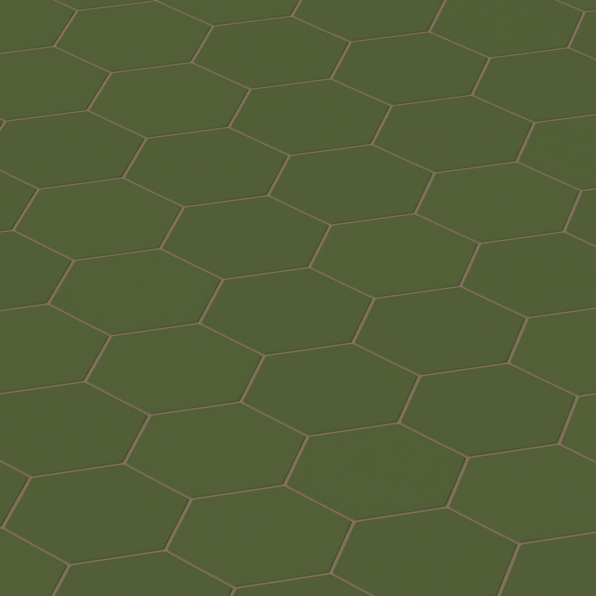 8" Hexagon Original Ceramic Tile in Lone Pine Matte