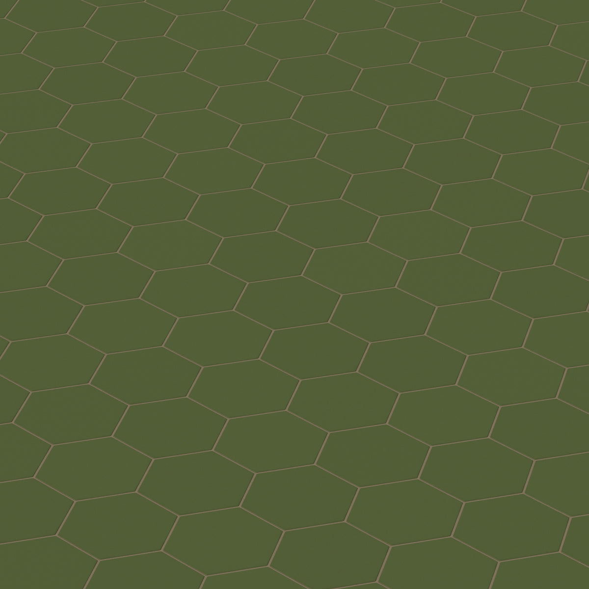 8" Hexagon Original Ceramic Tile in Lone Pine Matte