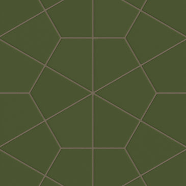 Hexite Original Ceramic Tile in Lone Pine Matte