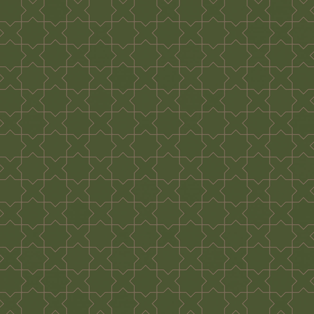 Mini Star & Cross Original Ceramic Tile in Lone Pine Matte