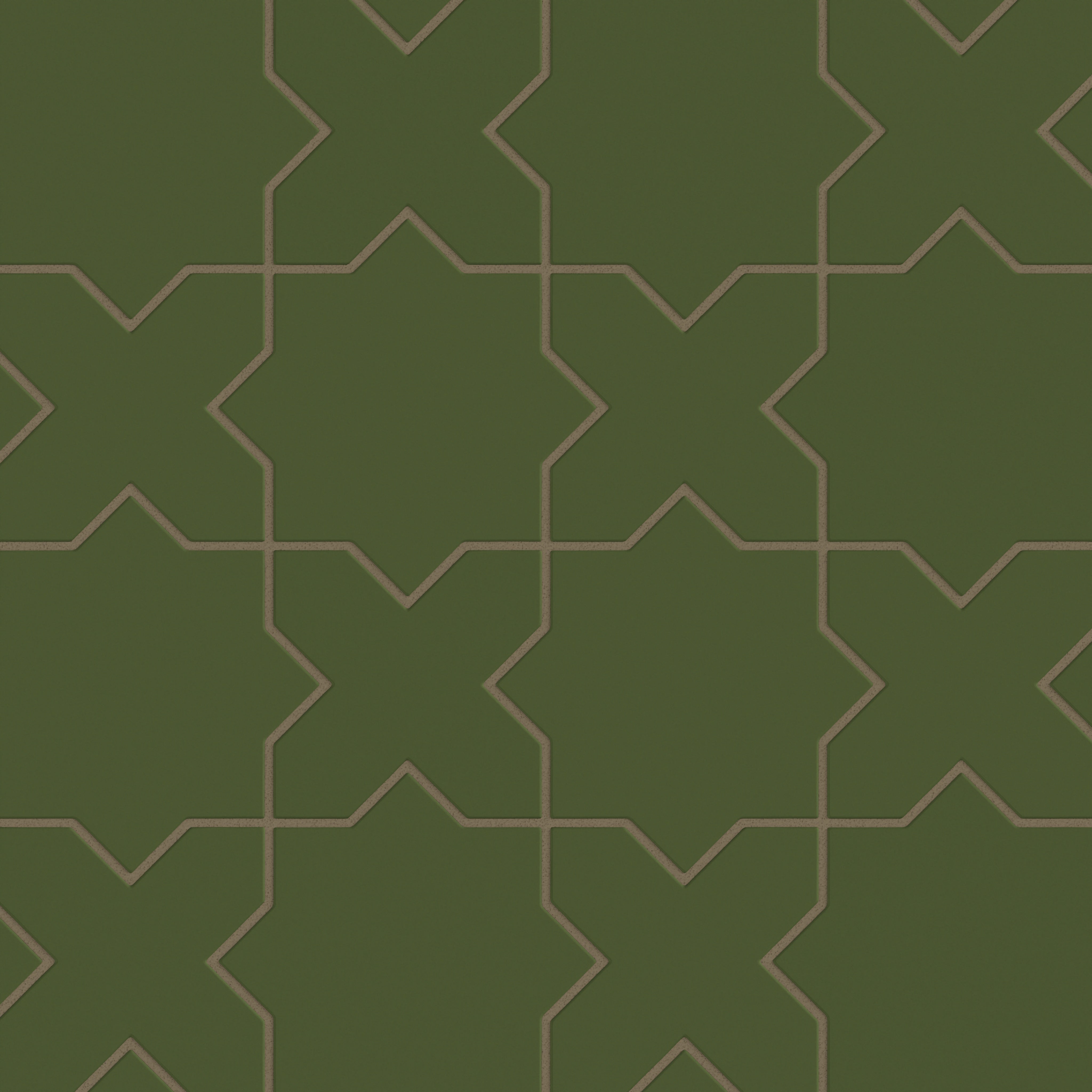 Star & Cross Original Ceramic Tile in Lone Pine Matte
