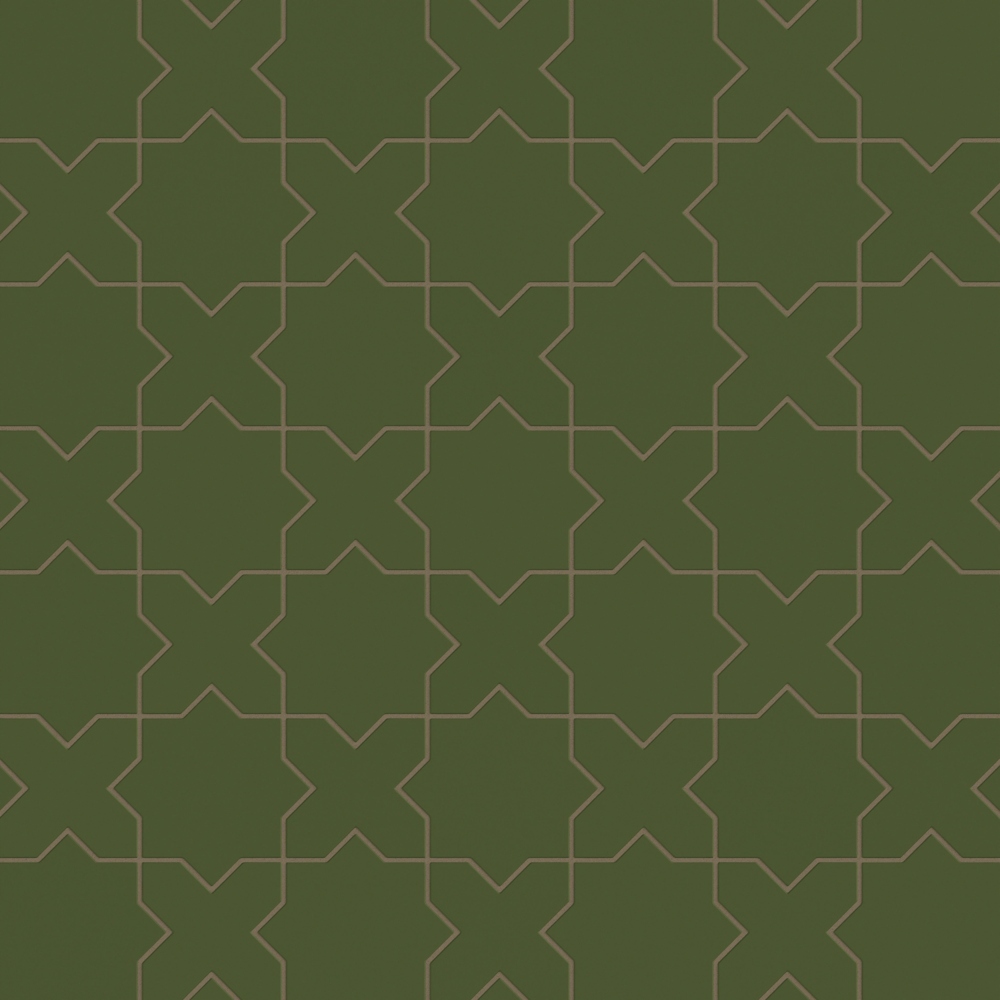Star & Cross Original Ceramic Tile in Lone Pine Matte