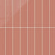 3x12 Natural Press Ceramic Tile in Madder Red Gloss