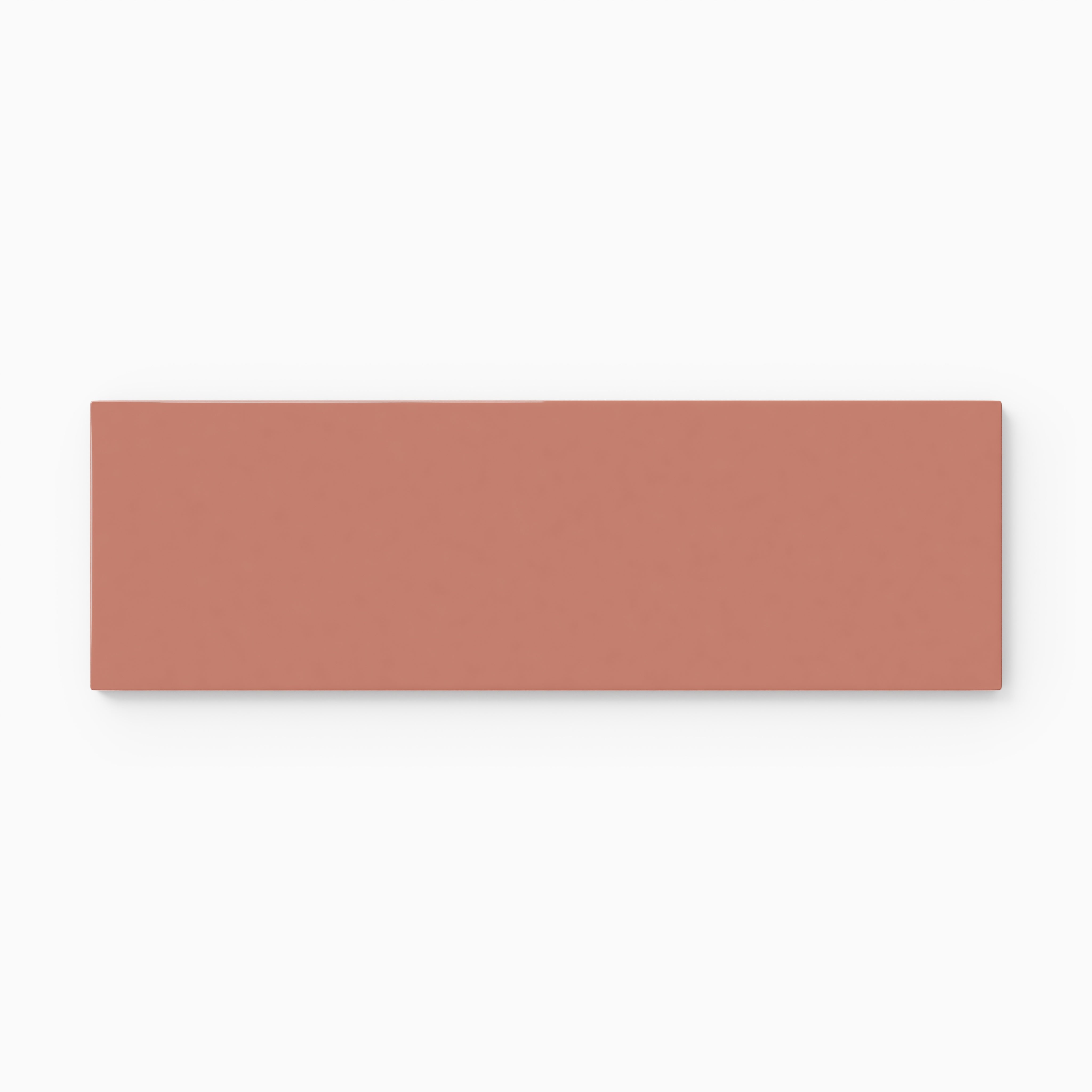 3x9 Natural Press Ceramic Tile in Madder Red Gloss