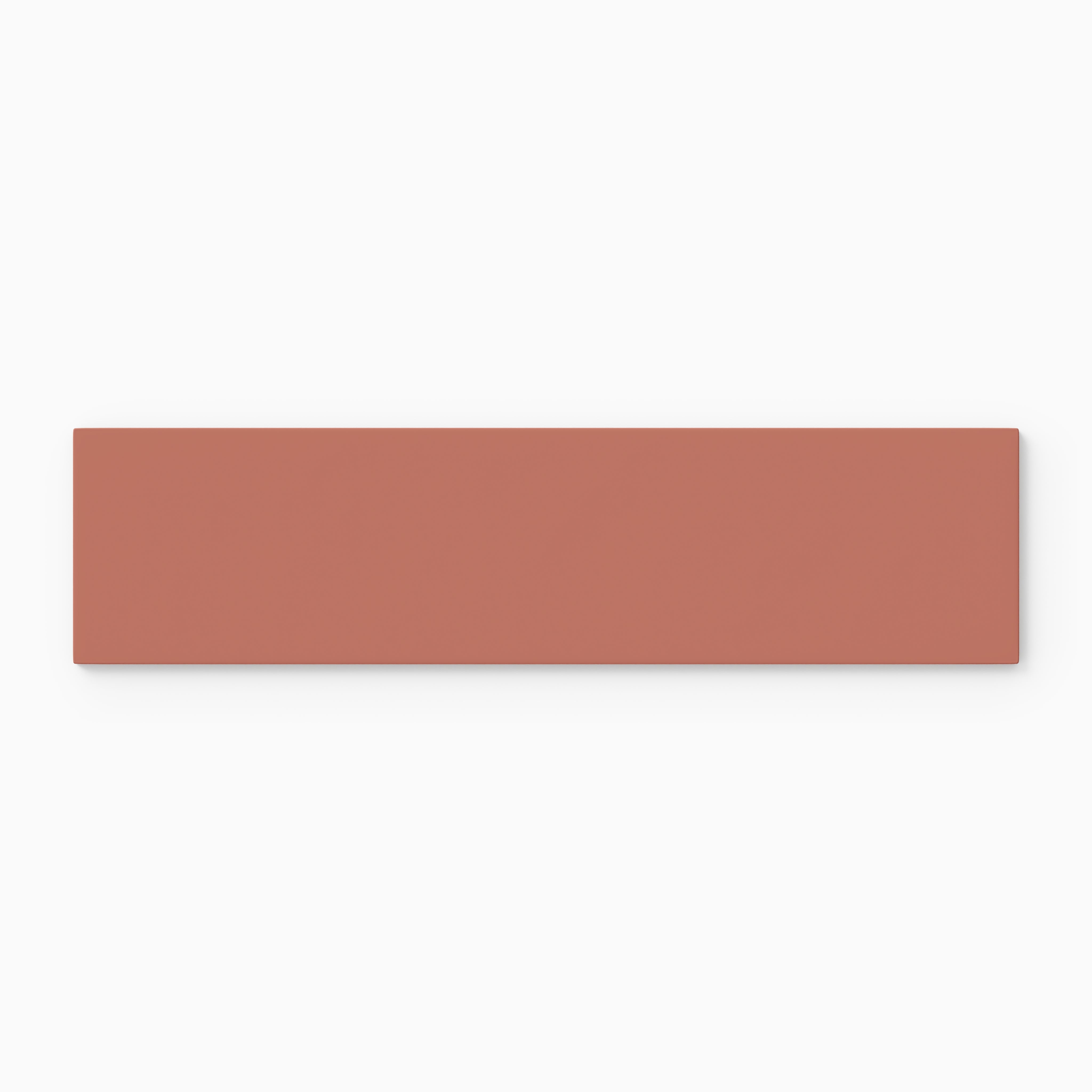 3x12 Natural Press Ceramic Tile in Madder Red Matte