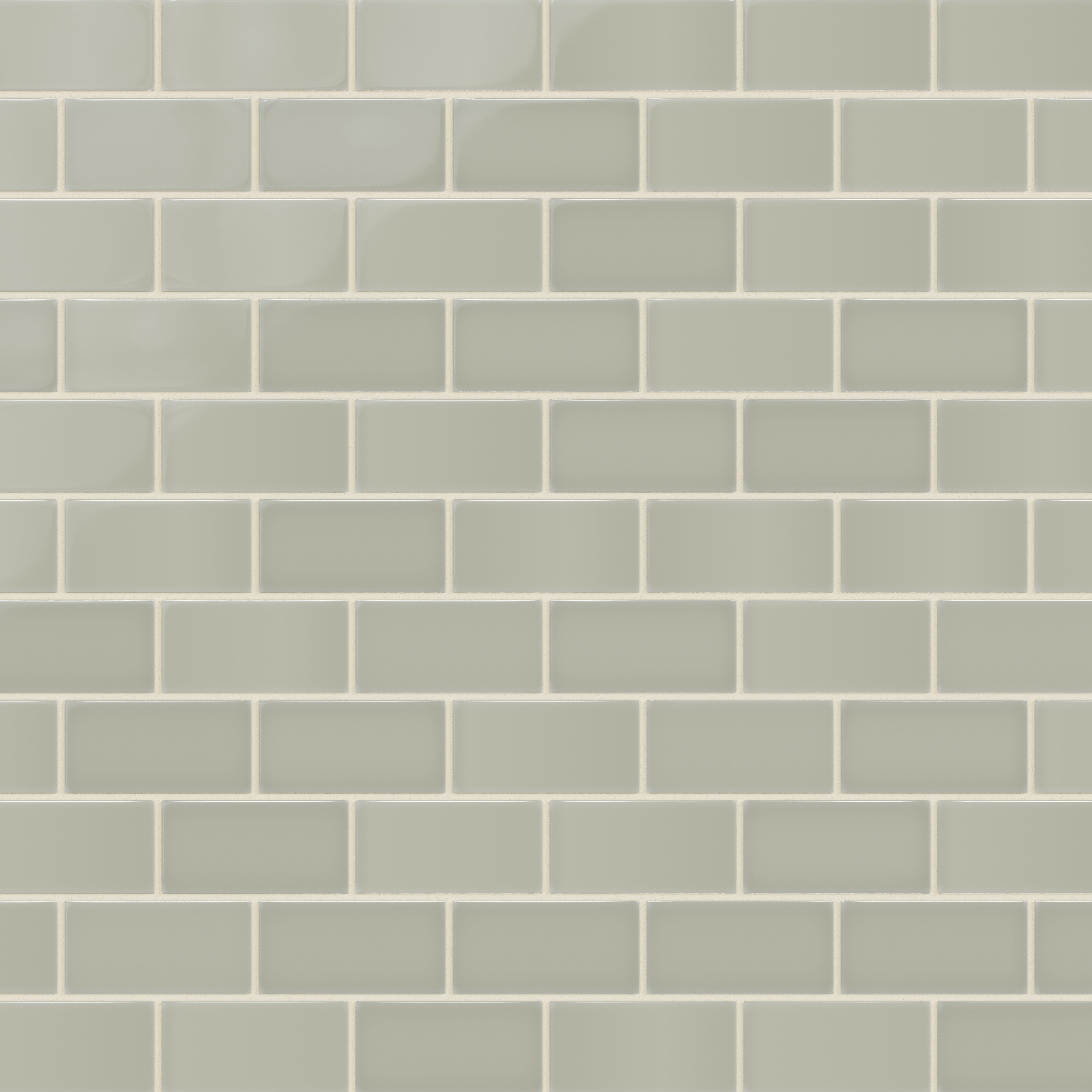 2x4 Half Offset Sheeted Natural Press Ceramic Mosaic Tile in Manzanita Gloss