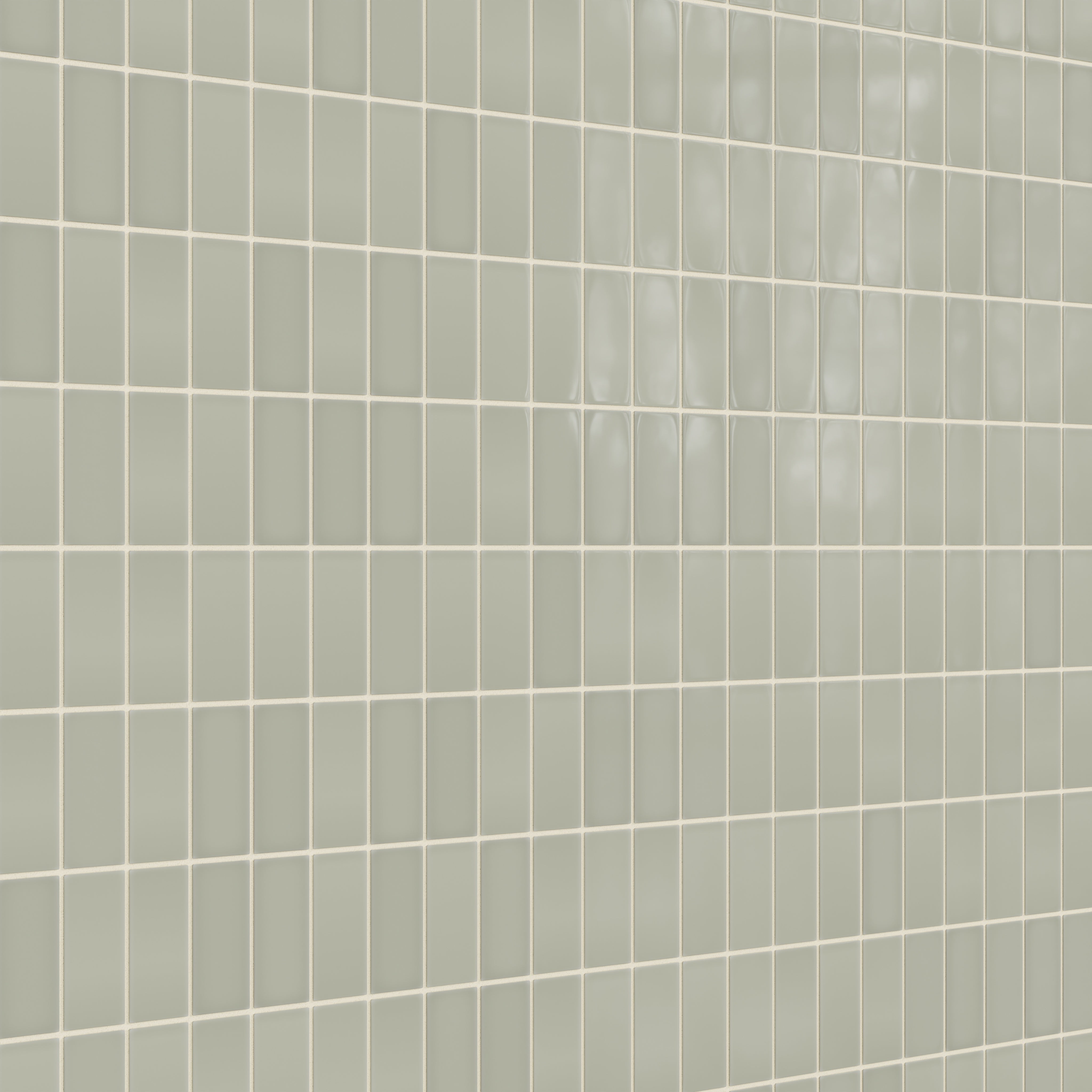 2x4 Straight Set Sheeted Natural Press Ceramic Mosaic Tile in Manzanita Gloss