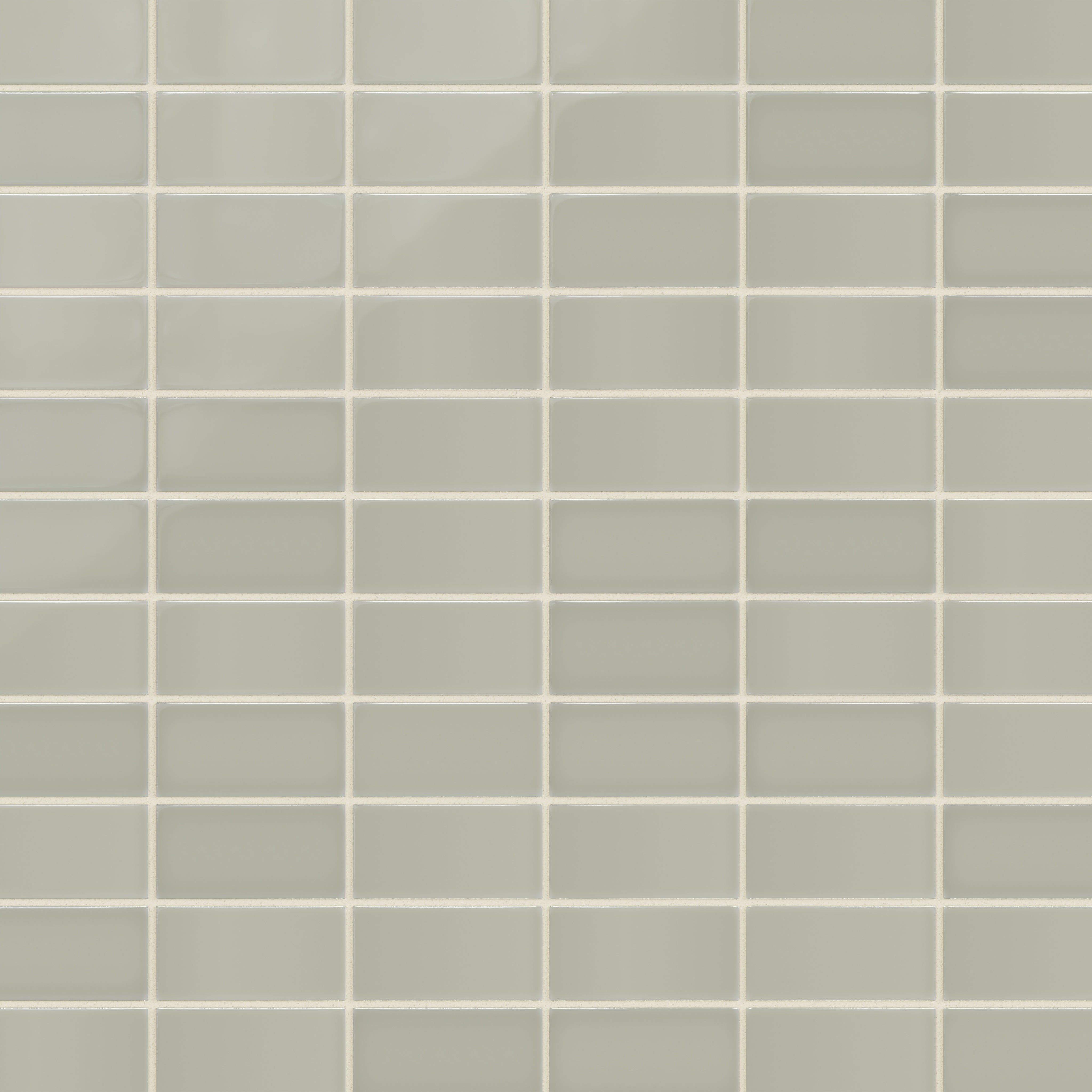 2x4 Straight Set Sheeted Natural Press Ceramic Mosaic Tile in Manzanita Gloss