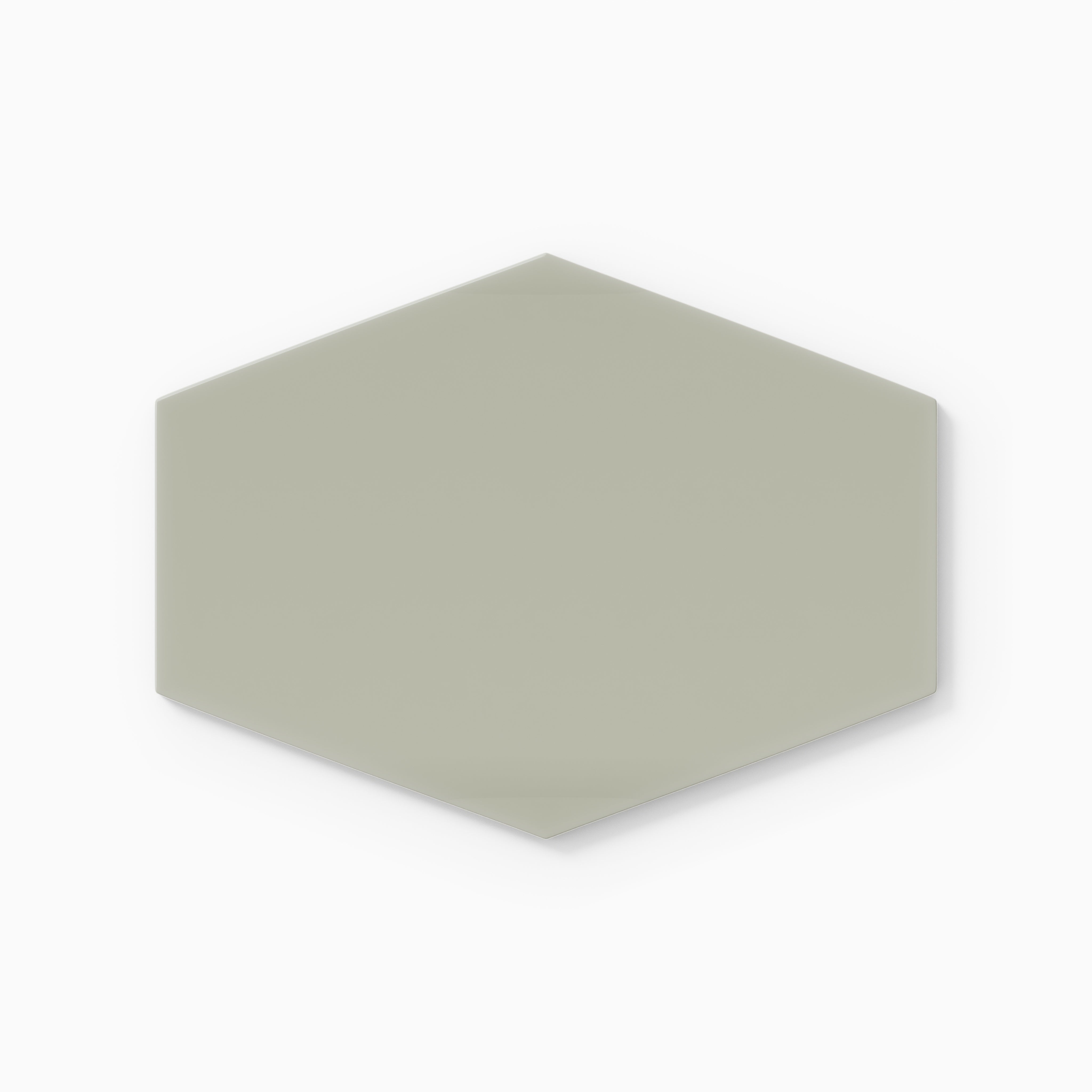 Elongated Hexagon Natural Press Ceramic Tile in Manzanita Gloss