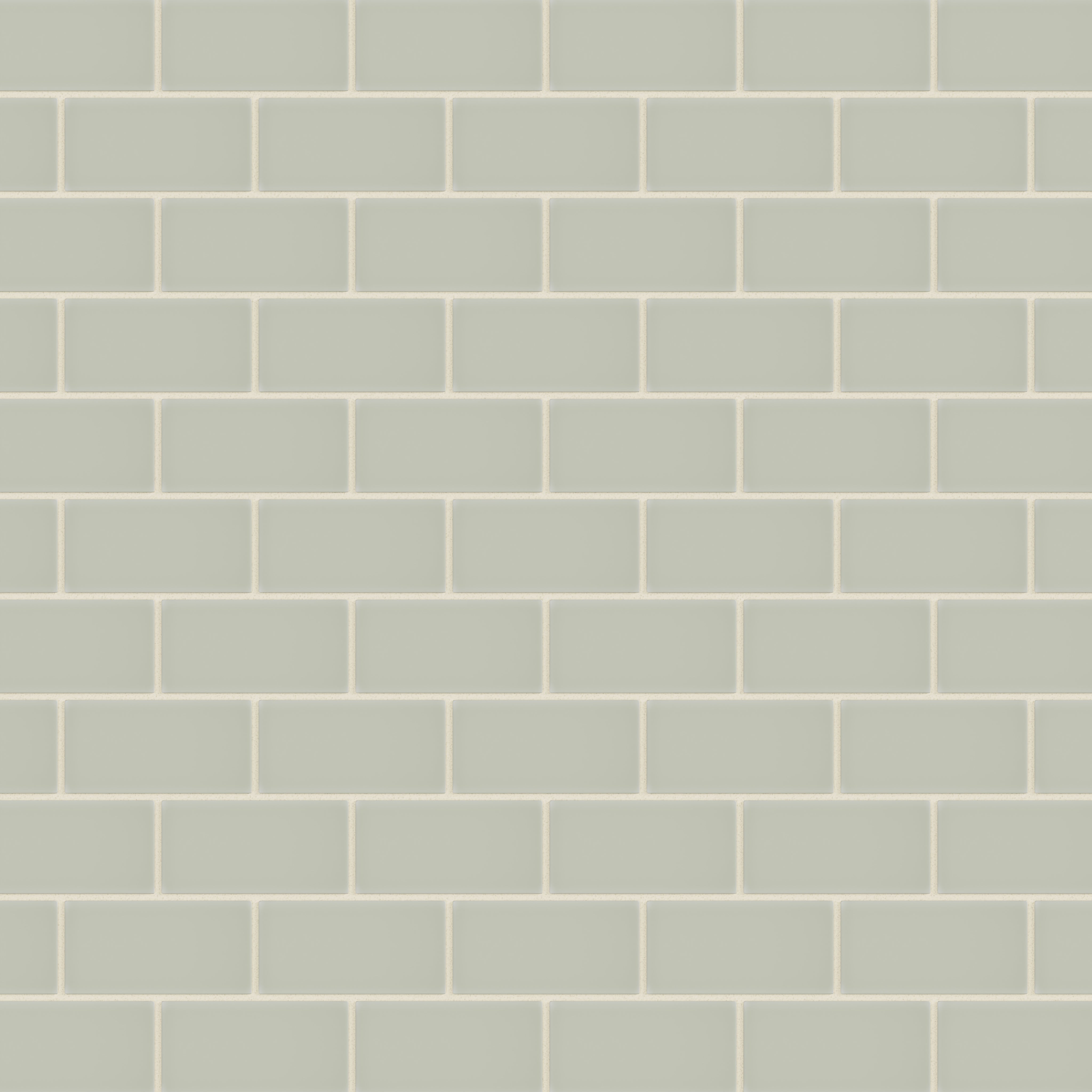 2x4 Half Offset Sheeted Natural Press Ceramic Mosaic Tile in Manzanita Matte