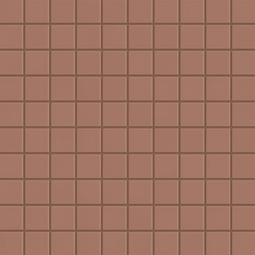 2x2 Straight Set Sheeted Original Ceramic Mosaic Tile in Mauve Matte