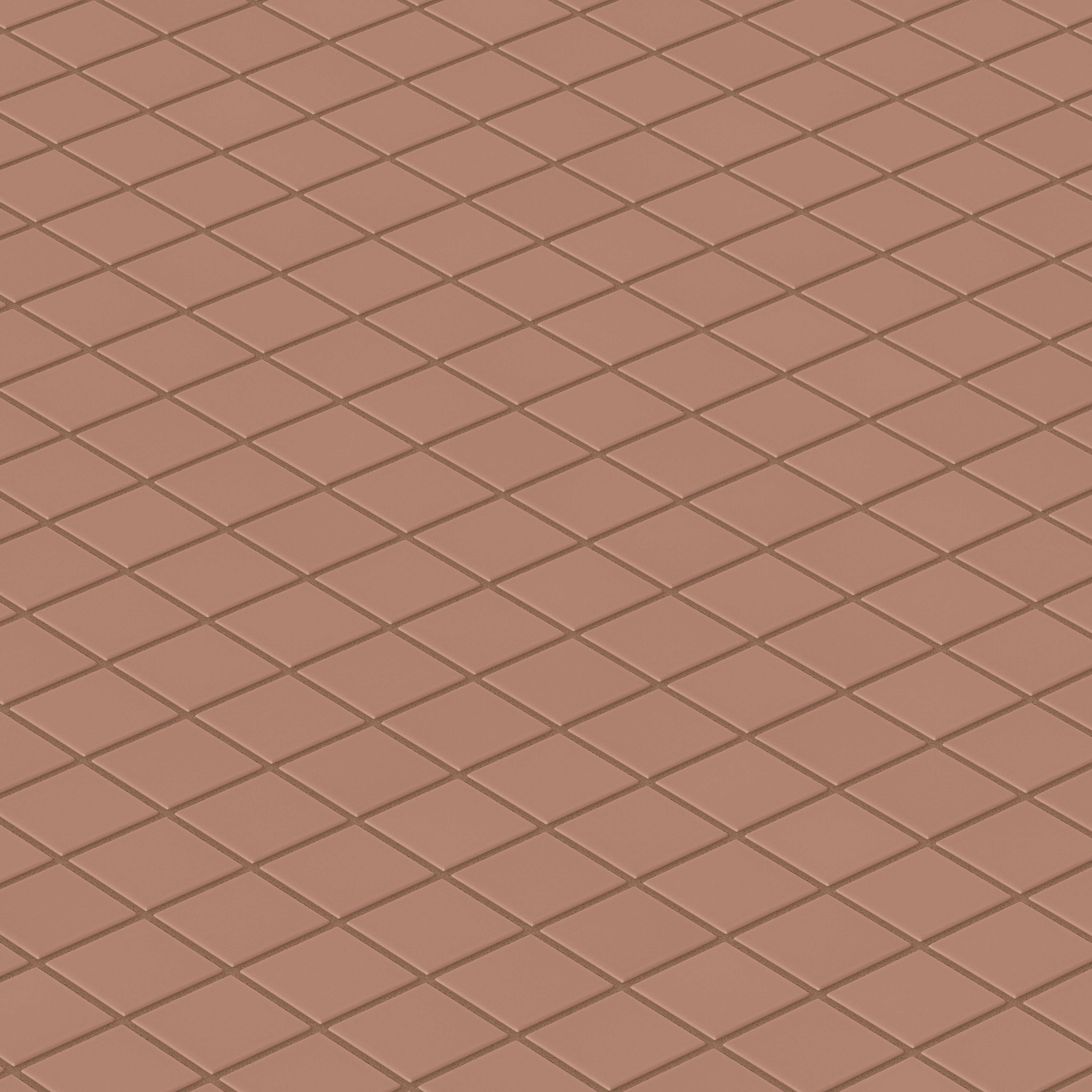 2x2 Straight Set Sheeted Original Ceramic Mosaic Tile in Mauve Matte