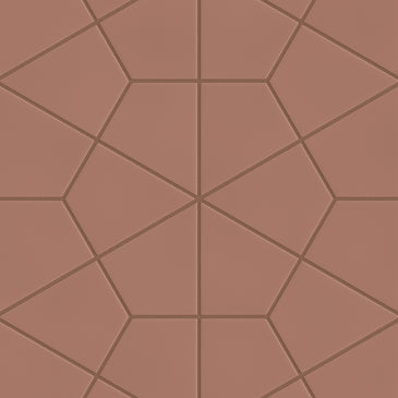Hexite Original Ceramic Tile in Mauve Matte