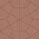 Hexite Original Ceramic Tile in Mauve Matte