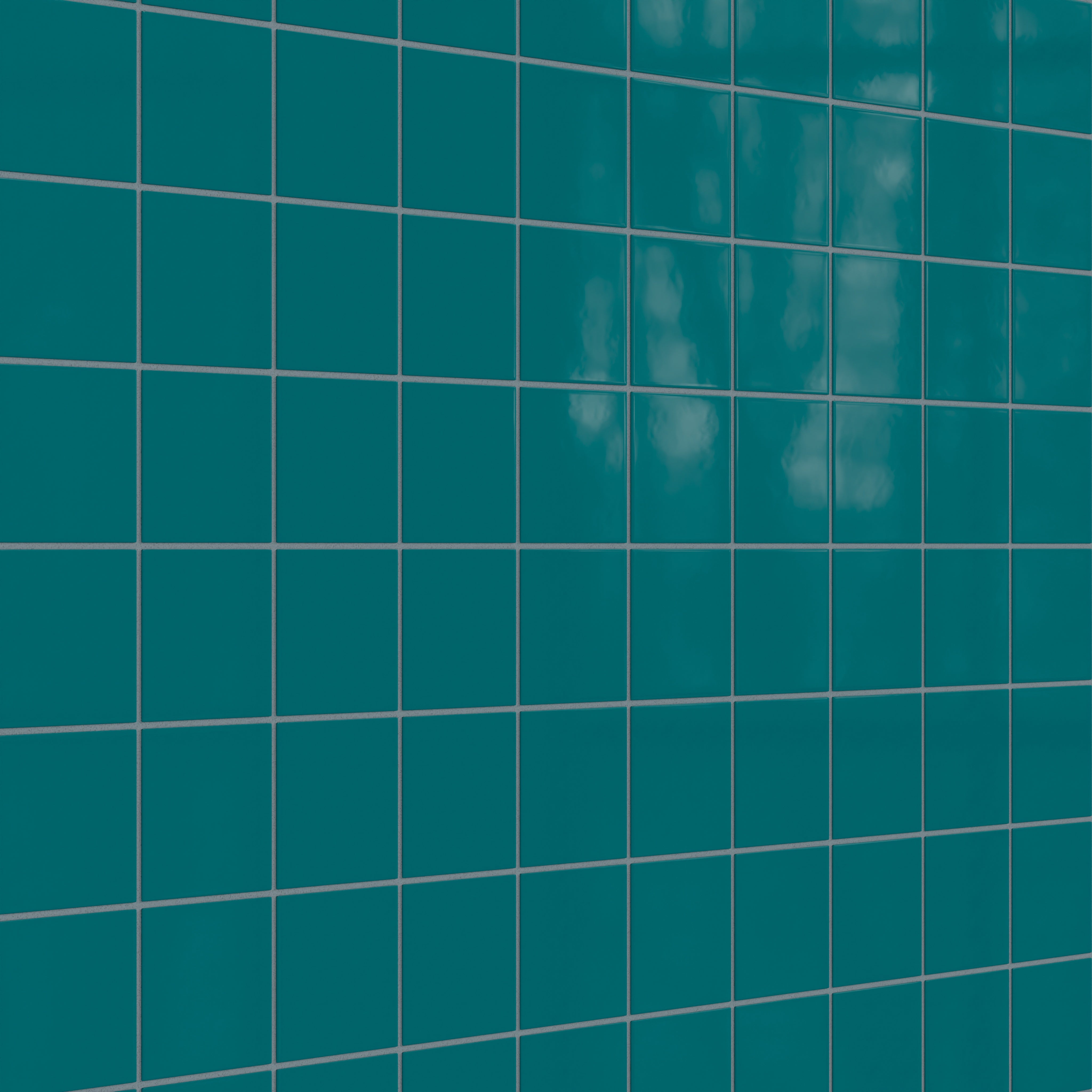 4x4 Natural Press Ceramic Tile in Maya Blue Gloss