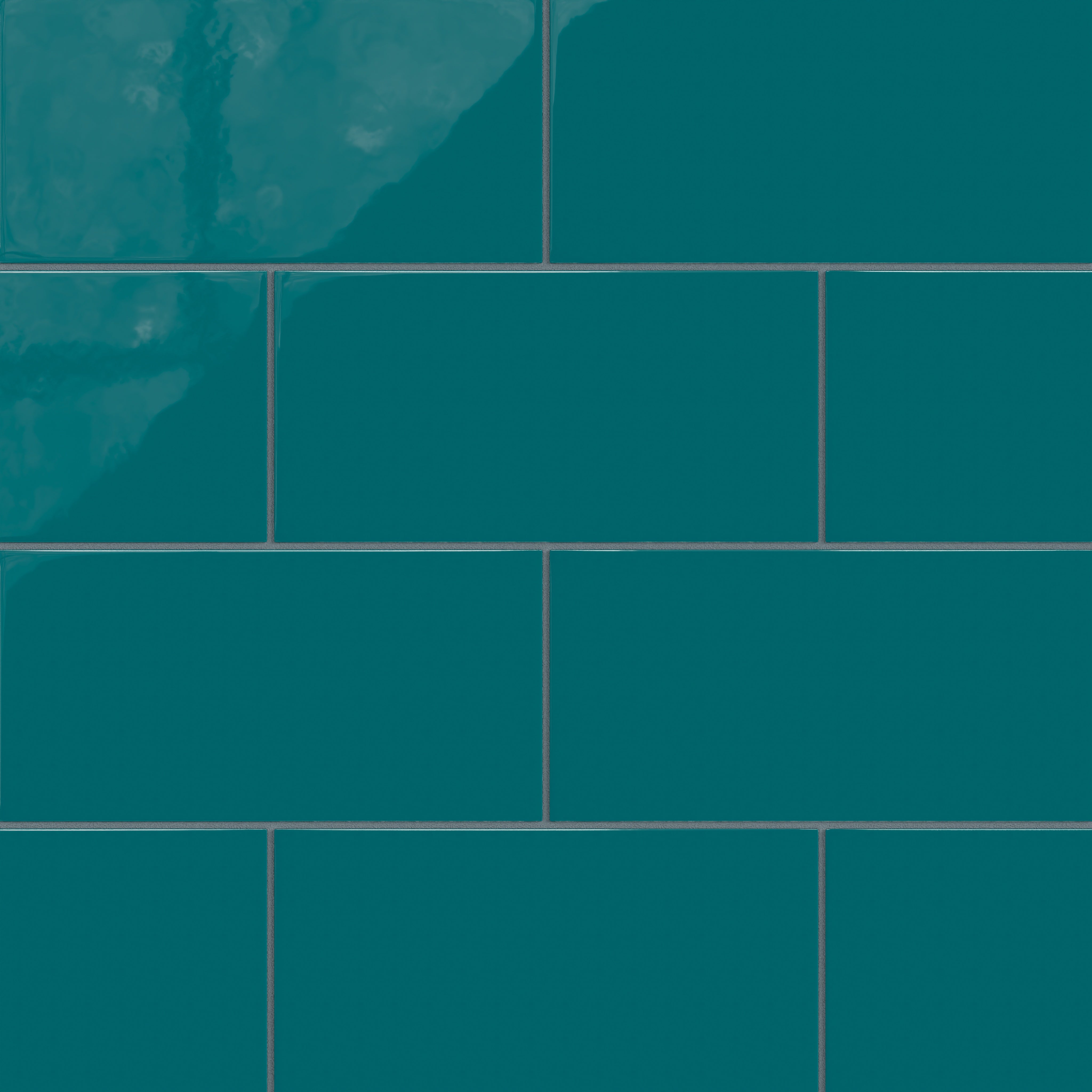 6x12 Natural Press Ceramic Tile in Maya Blue Gloss