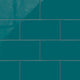6x12 Natural Press Ceramic Tile in Maya Blue Gloss