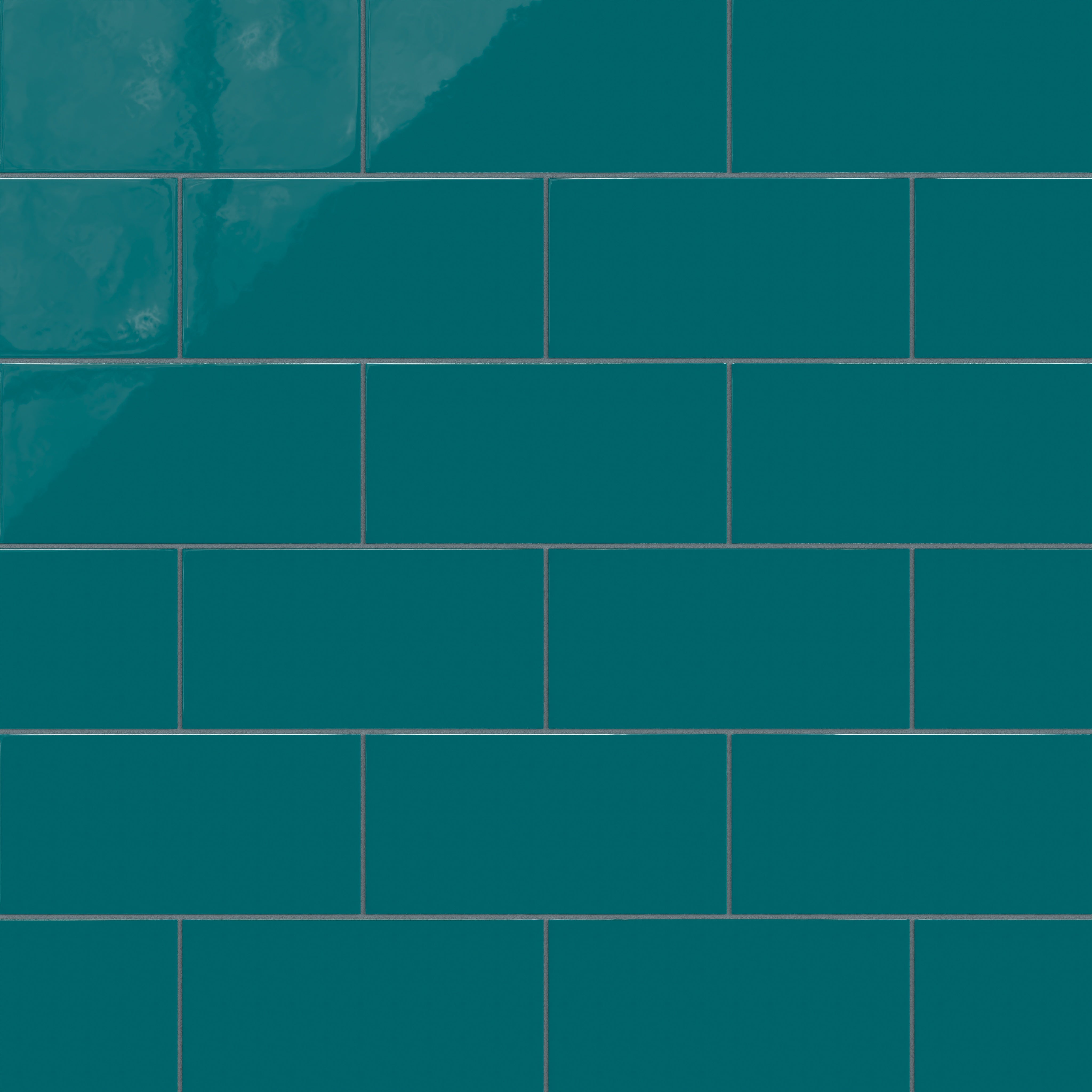 6x12 Natural Press Ceramic Tile in Maya Blue Gloss