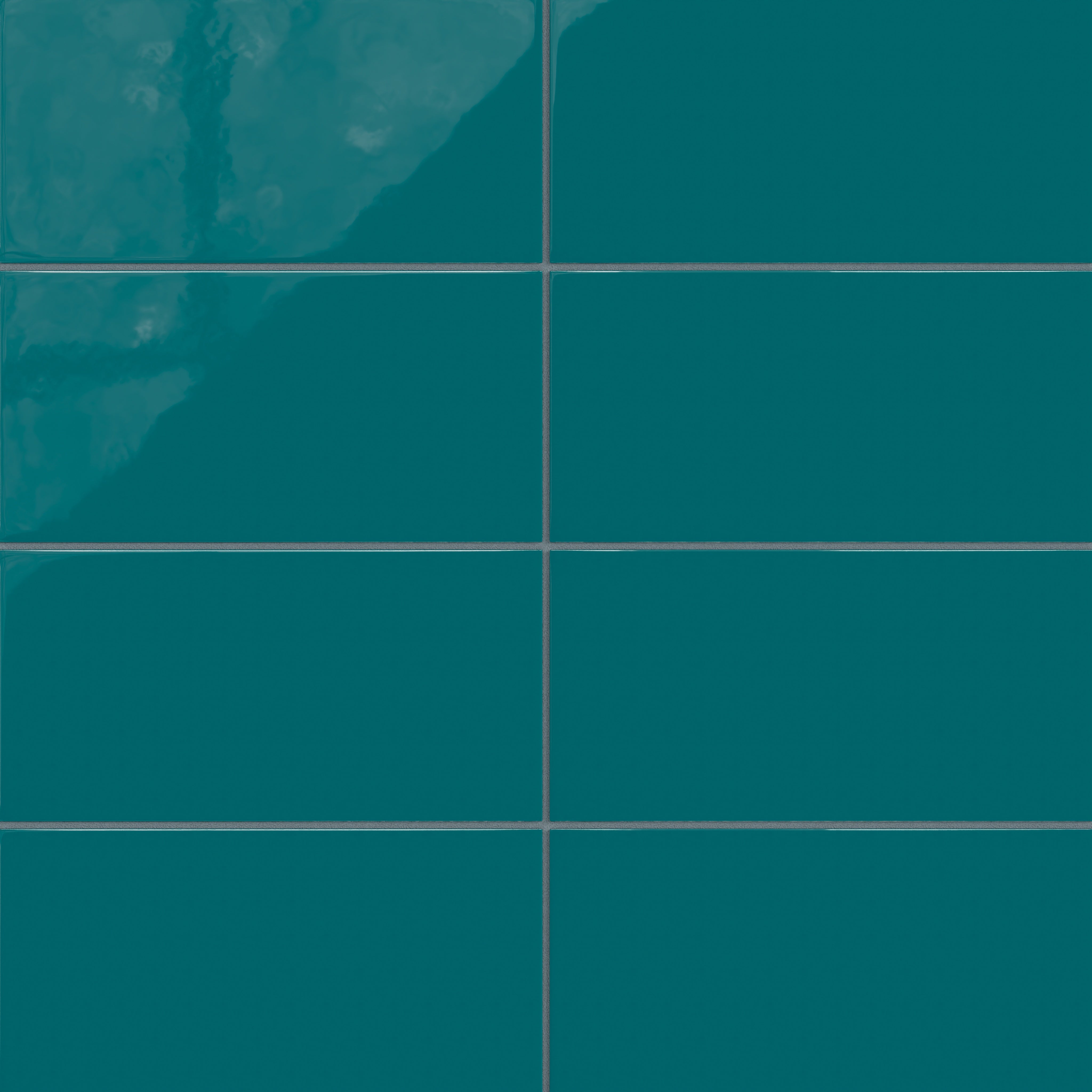 6x12 Natural Press Ceramic Tile in Maya Blue Gloss