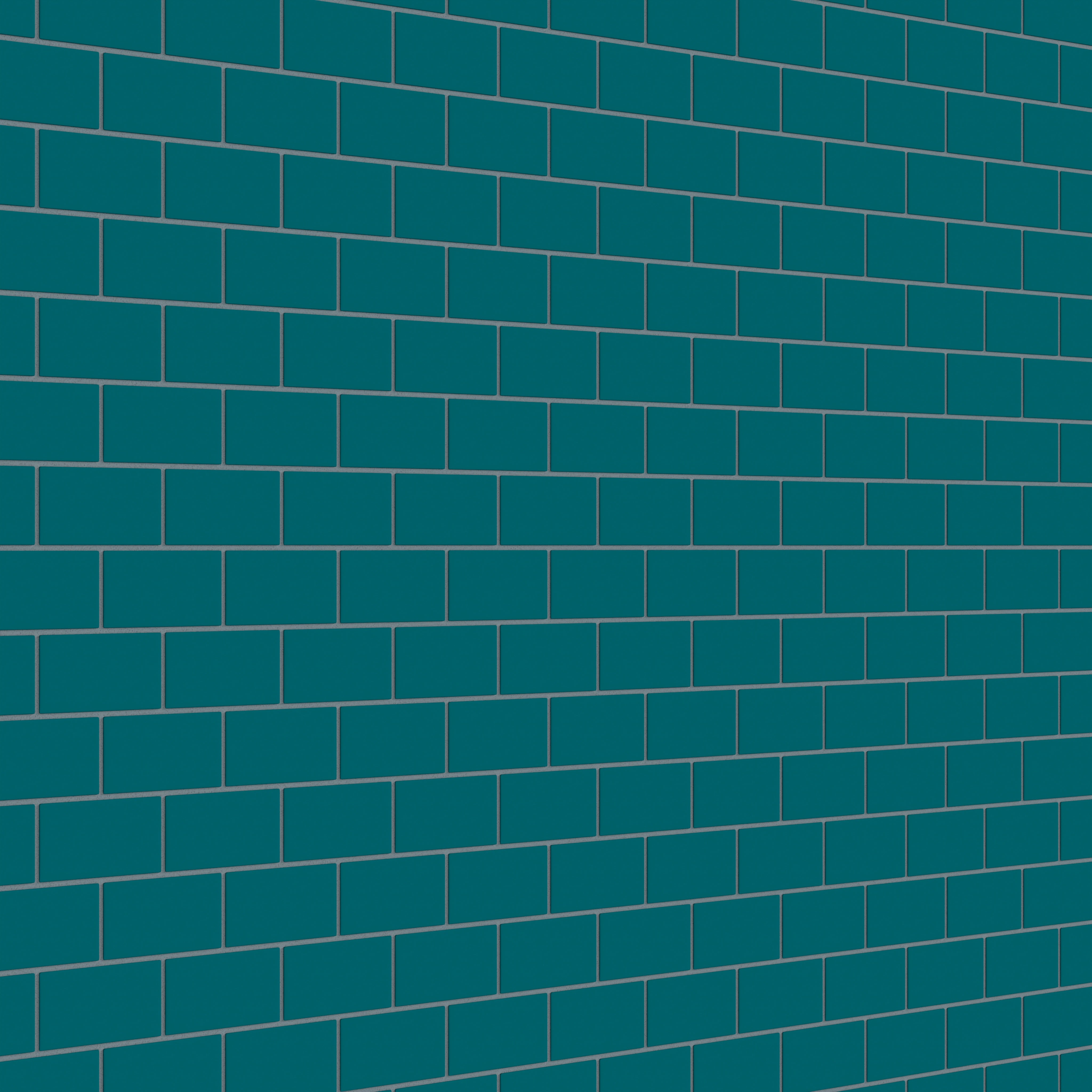 2x4 Half Offset Sheeted Natural Press Ceramic Mosaic Tile in Maya Blue Matte