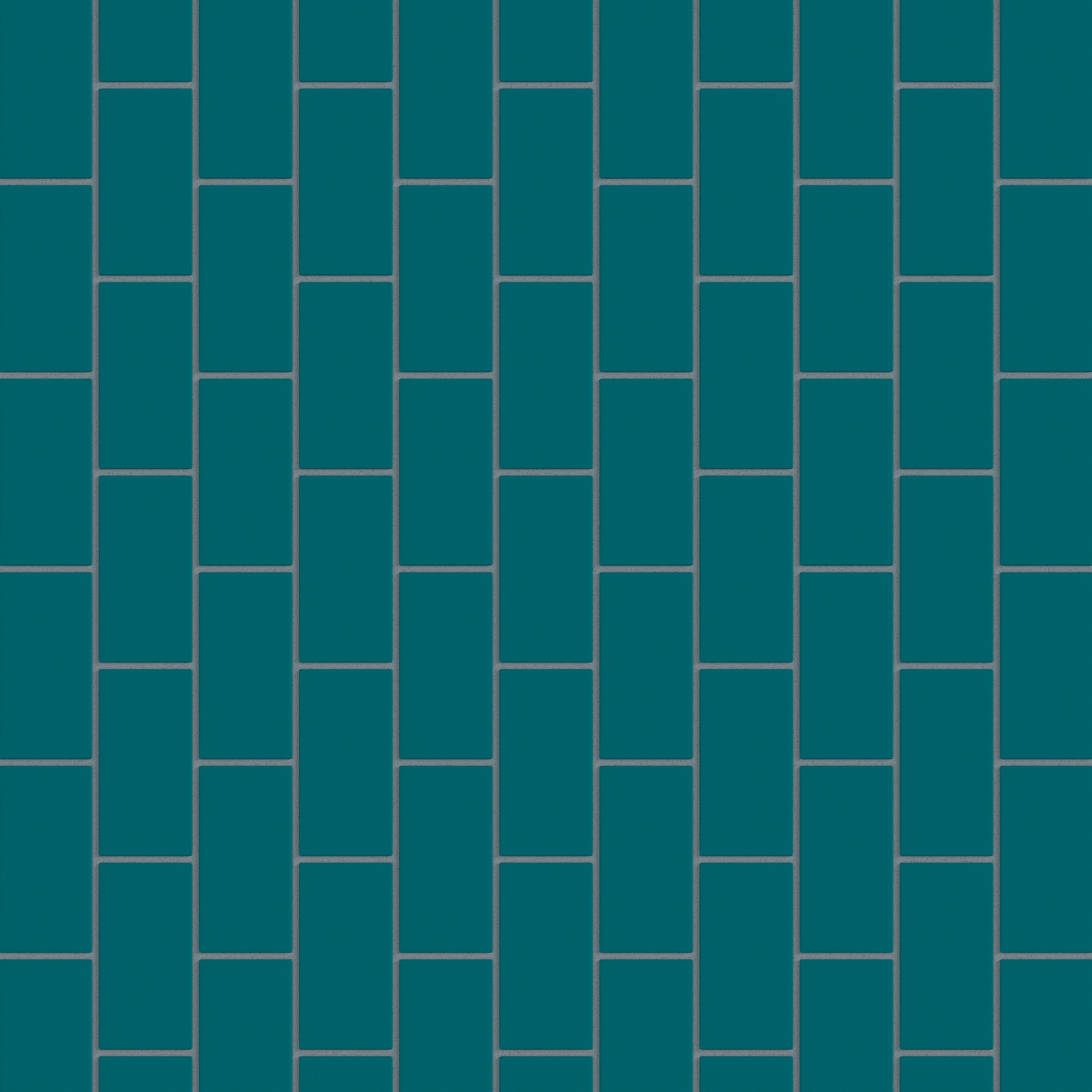 2x4 Half Offset Sheeted Natural Press Ceramic Mosaic Tile in Maya Blue Matte